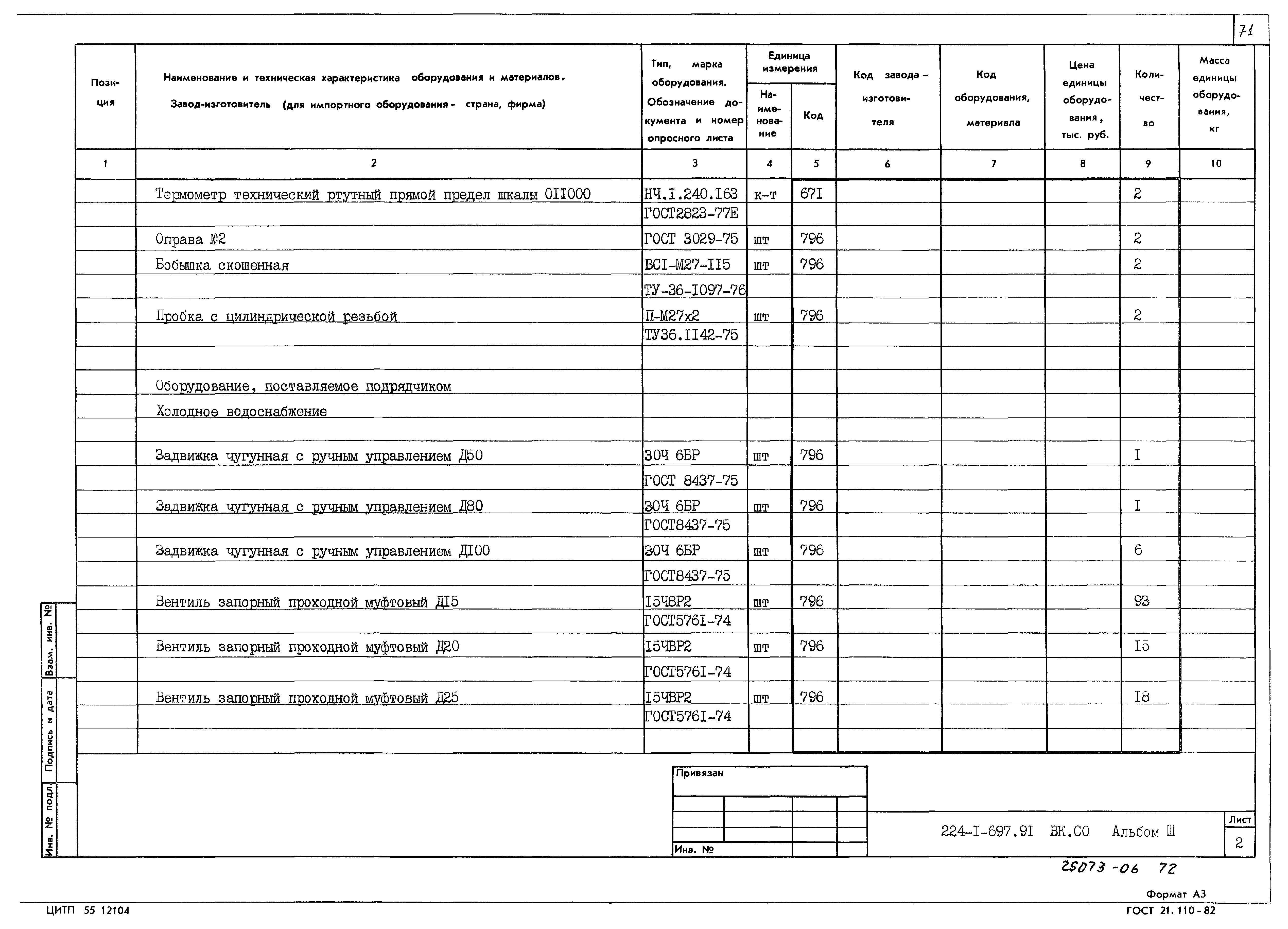 Типовой проект 224-1-697.91