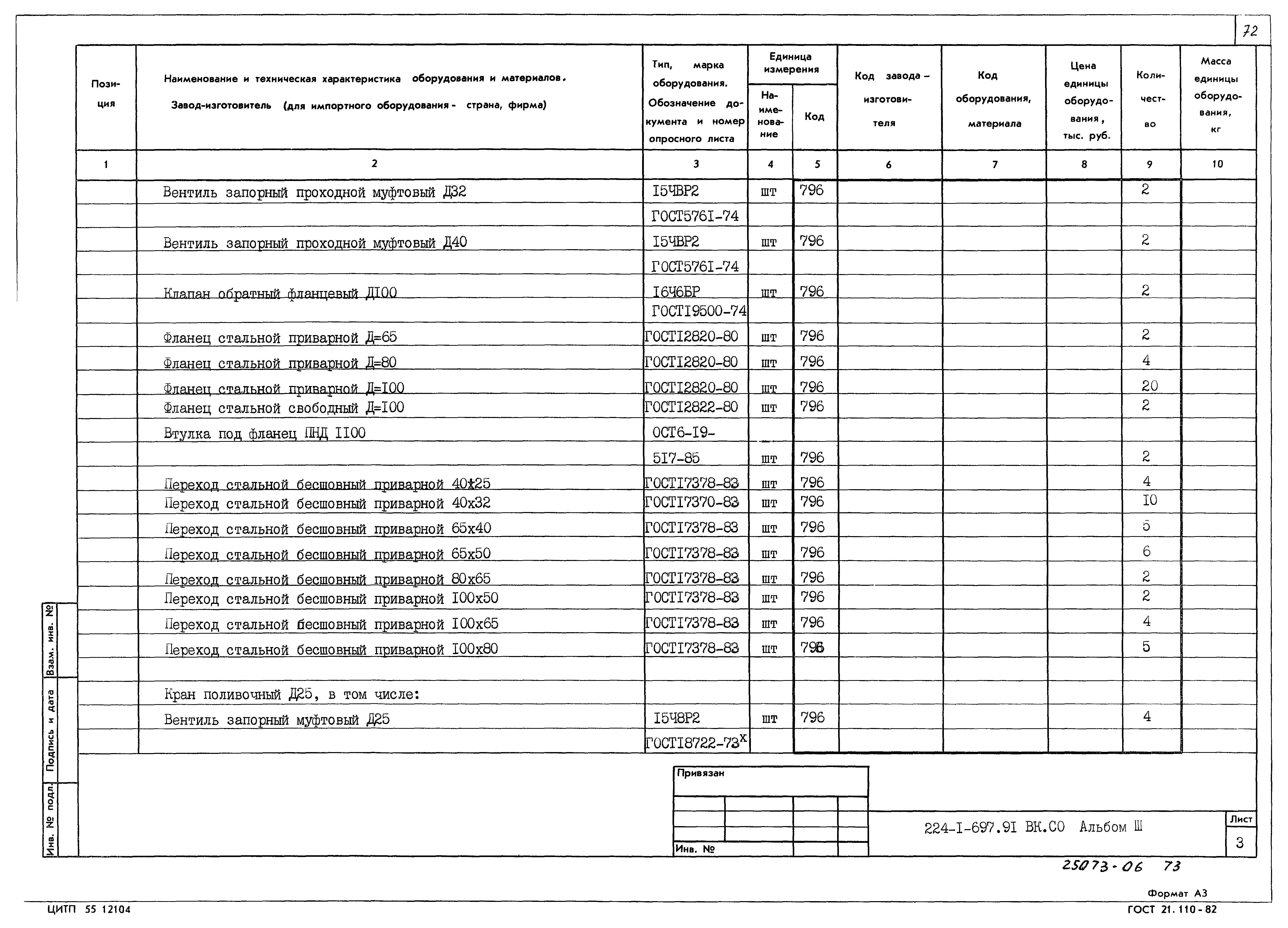 Типовой проект 224-1-697.91