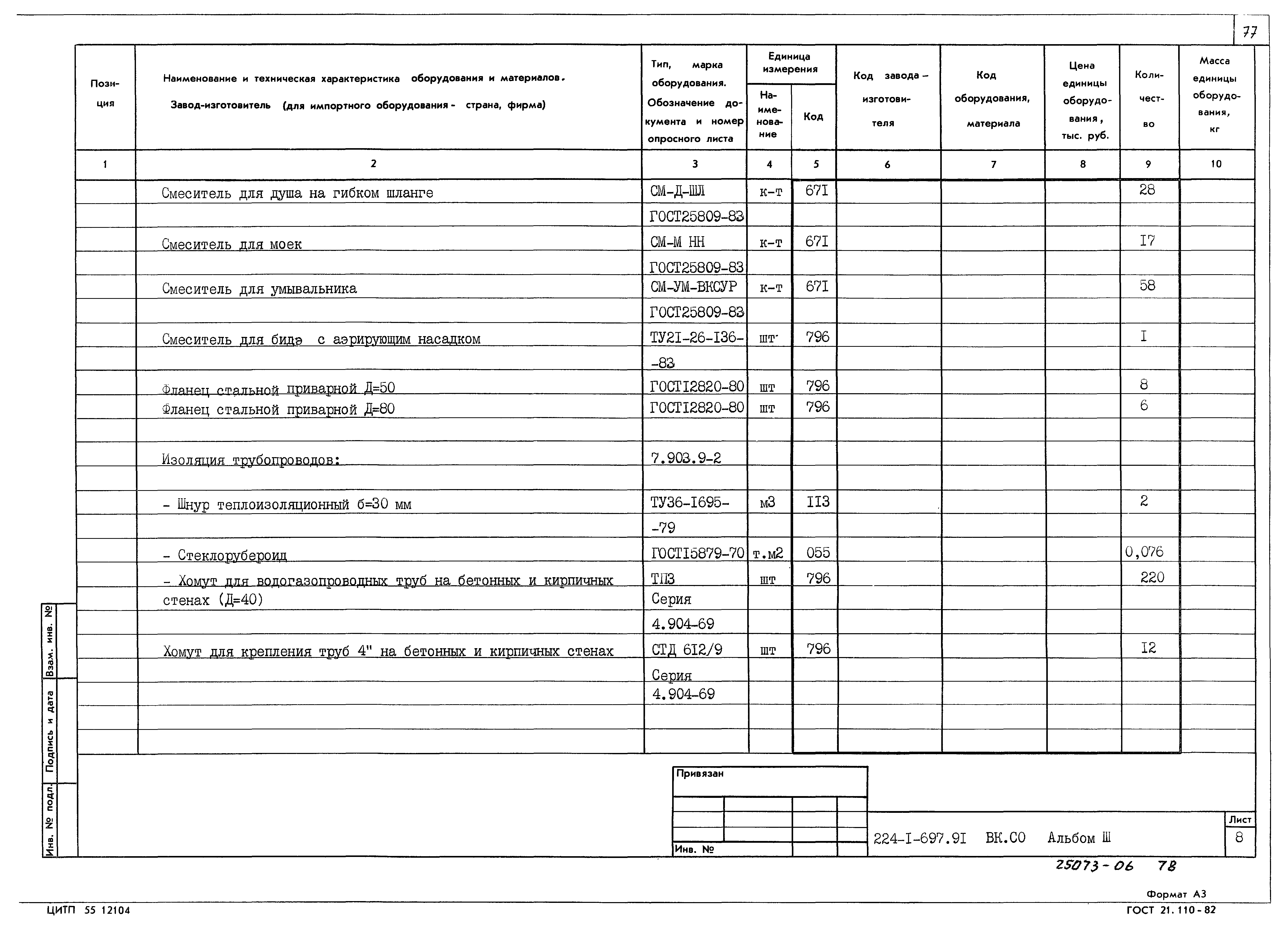 Типовой проект 224-1-697.91