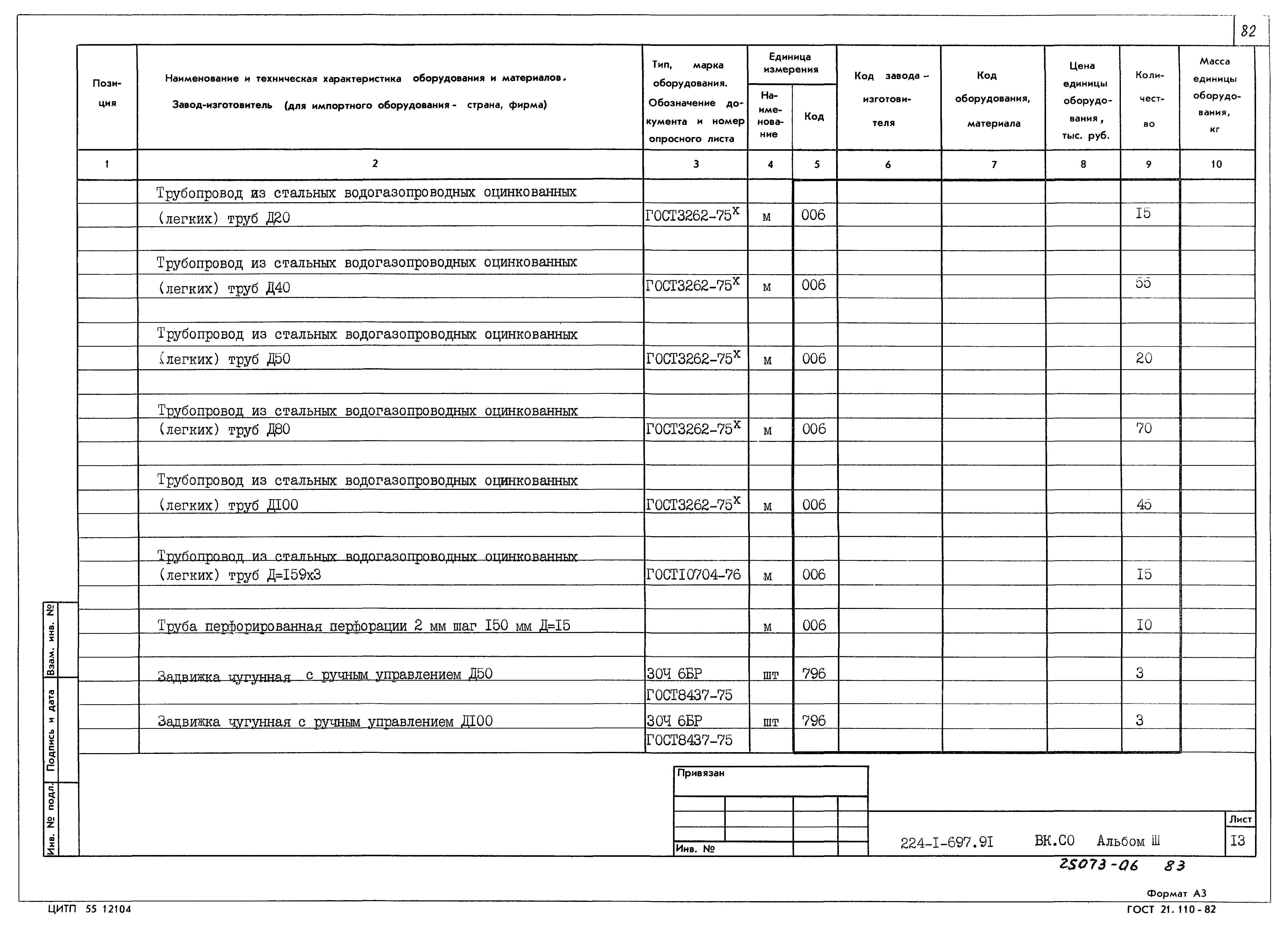 Типовой проект 224-1-697.91