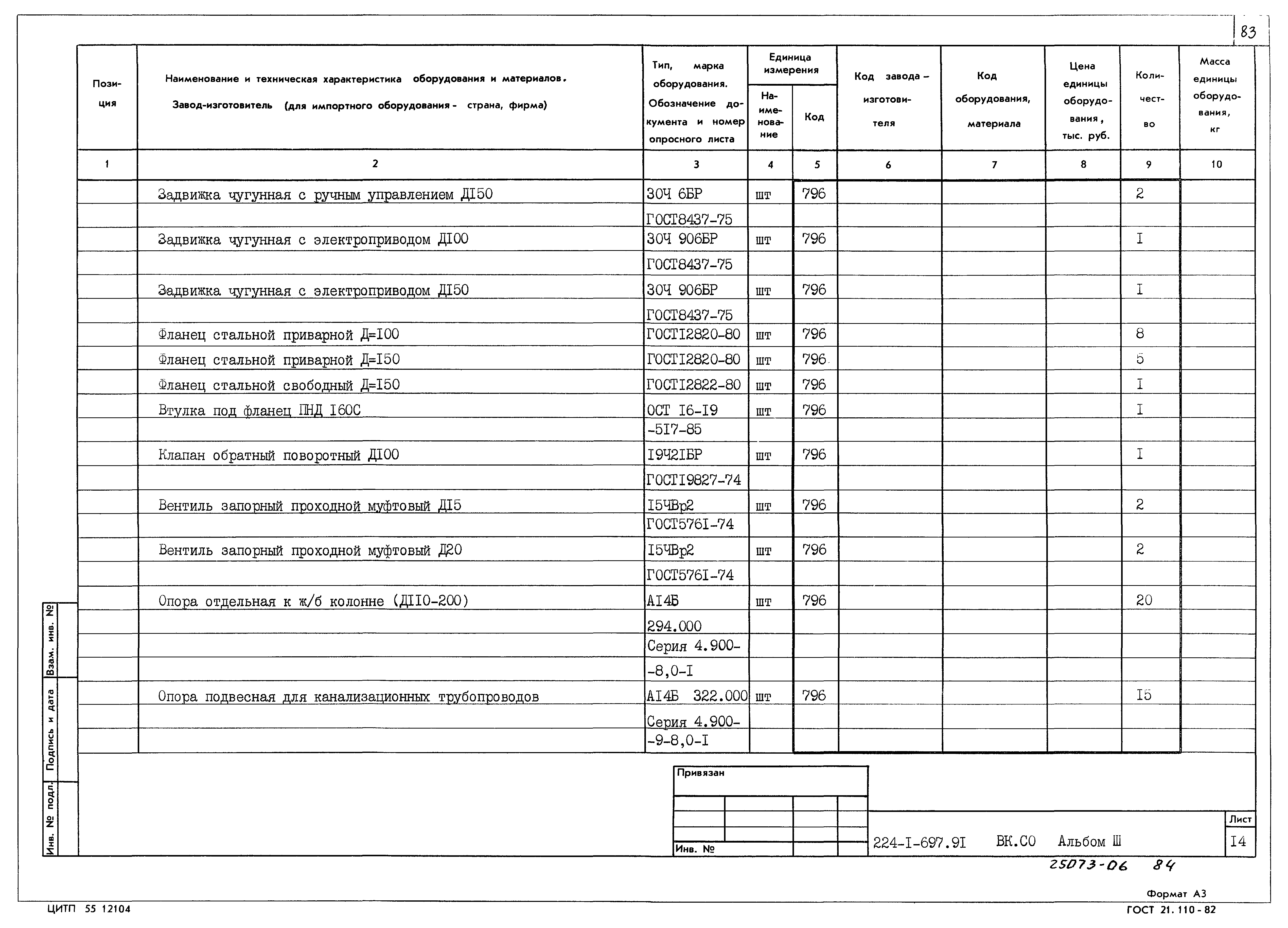 Типовой проект 224-1-697.91