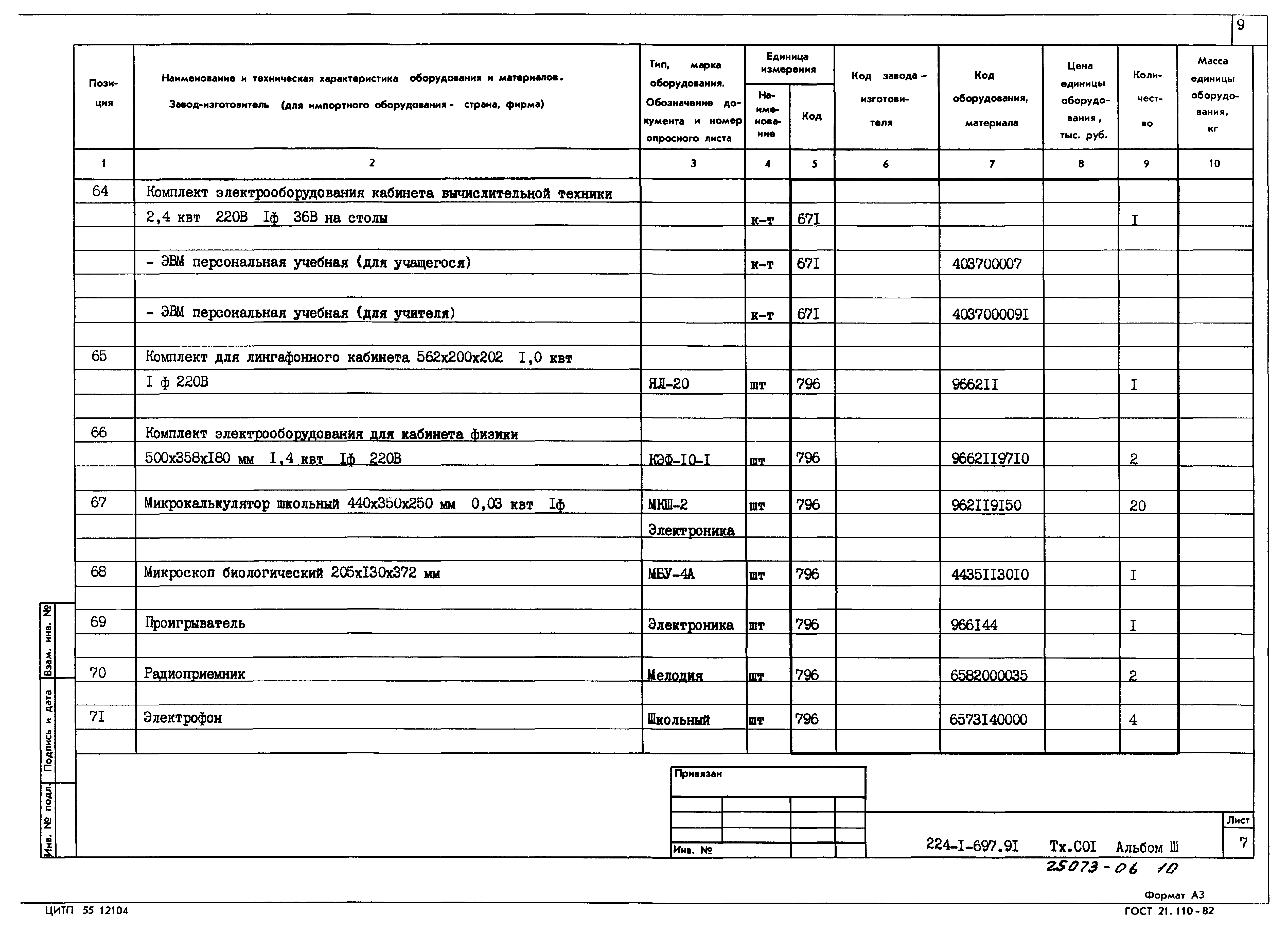 Типовой проект 224-1-697.91