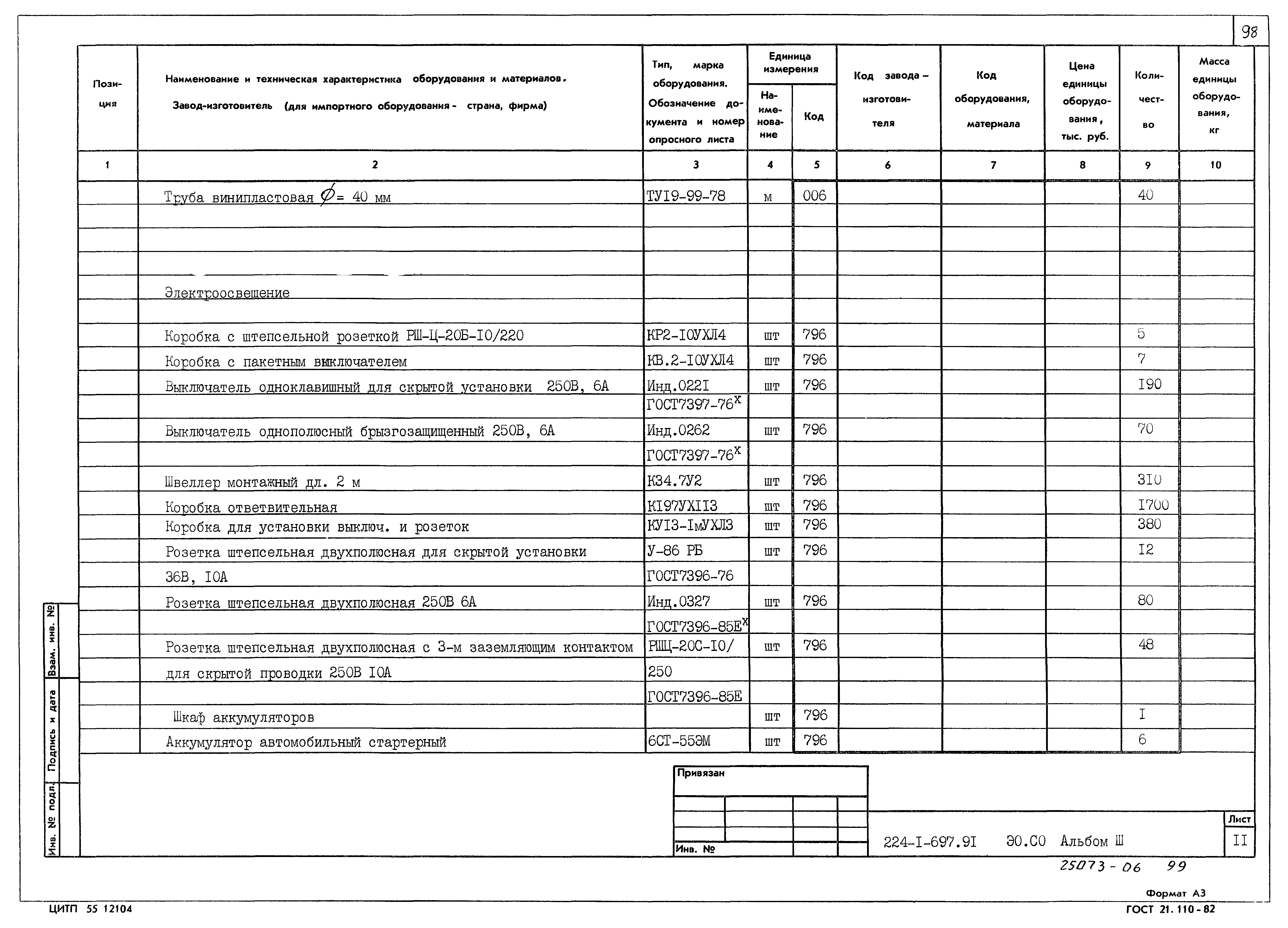 Типовой проект 224-1-697.91