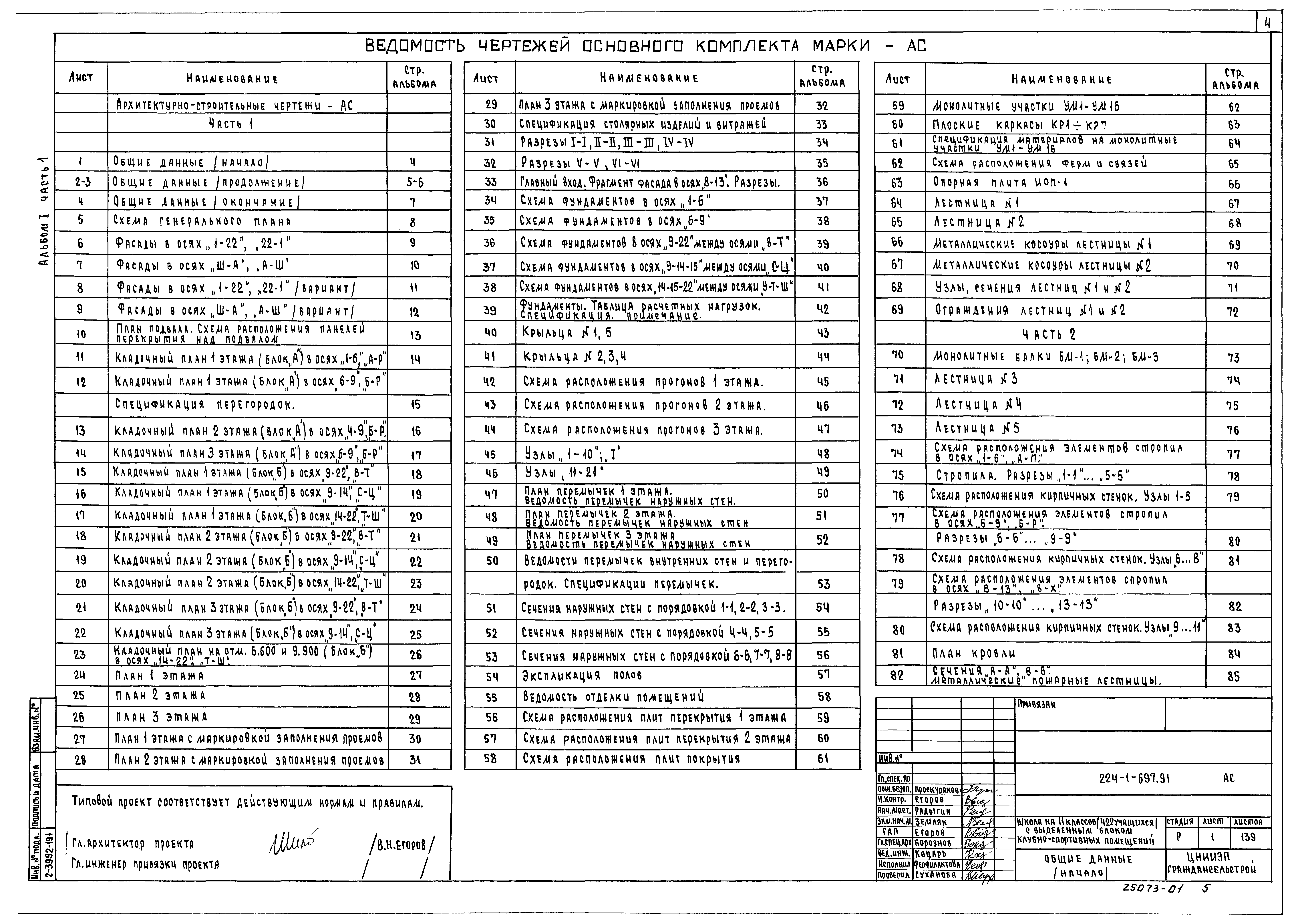 Типовой проект 224-1-697.91