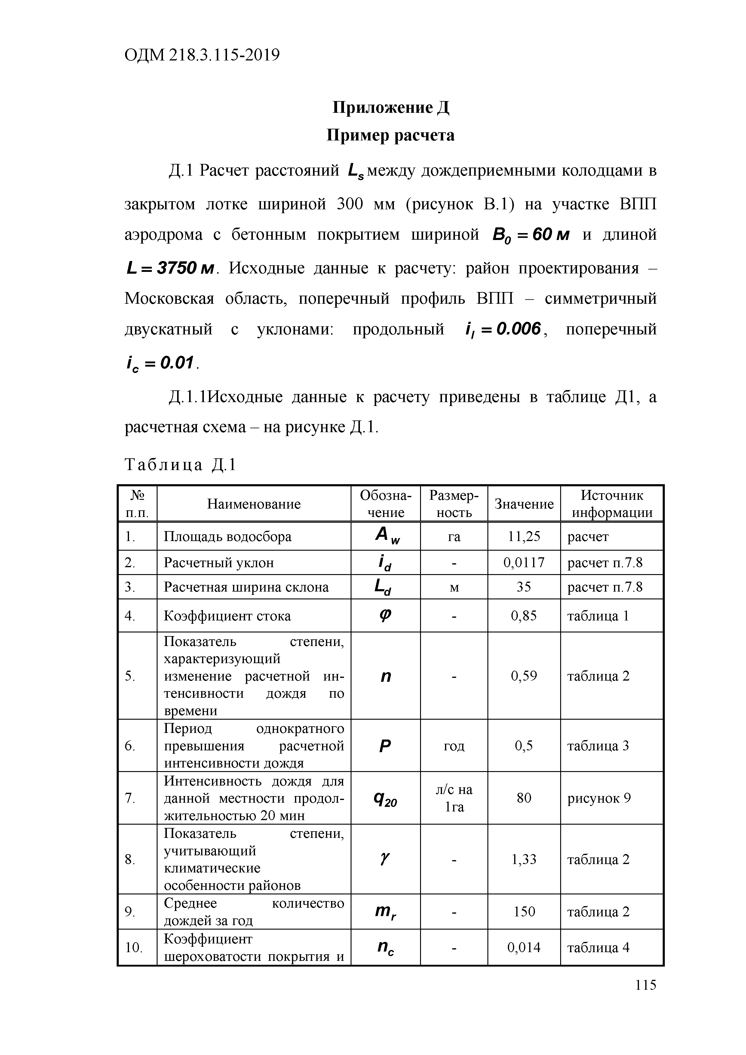 ОДМ 218.3.115-2019