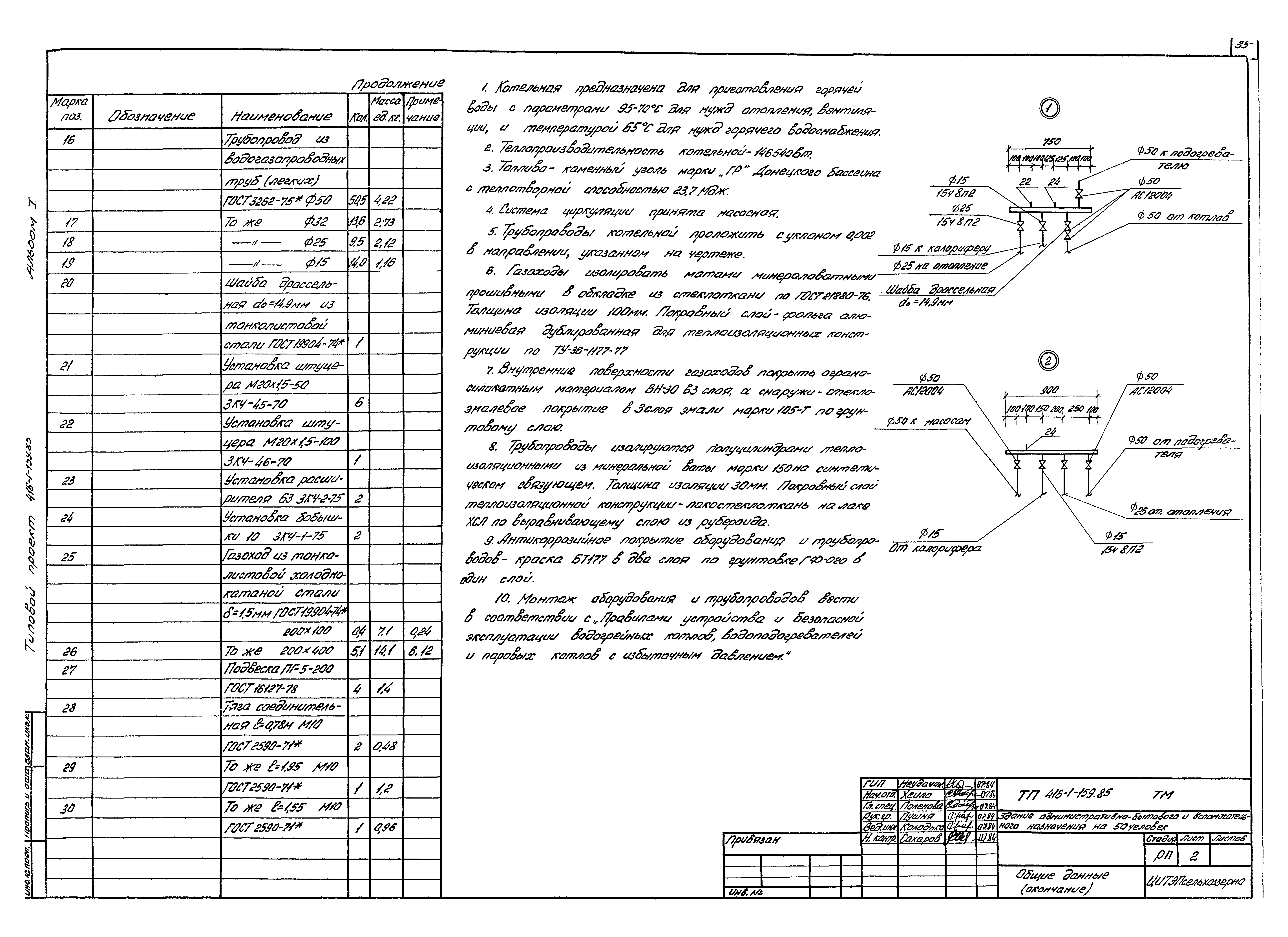 Типовой проект 416-1-159.85