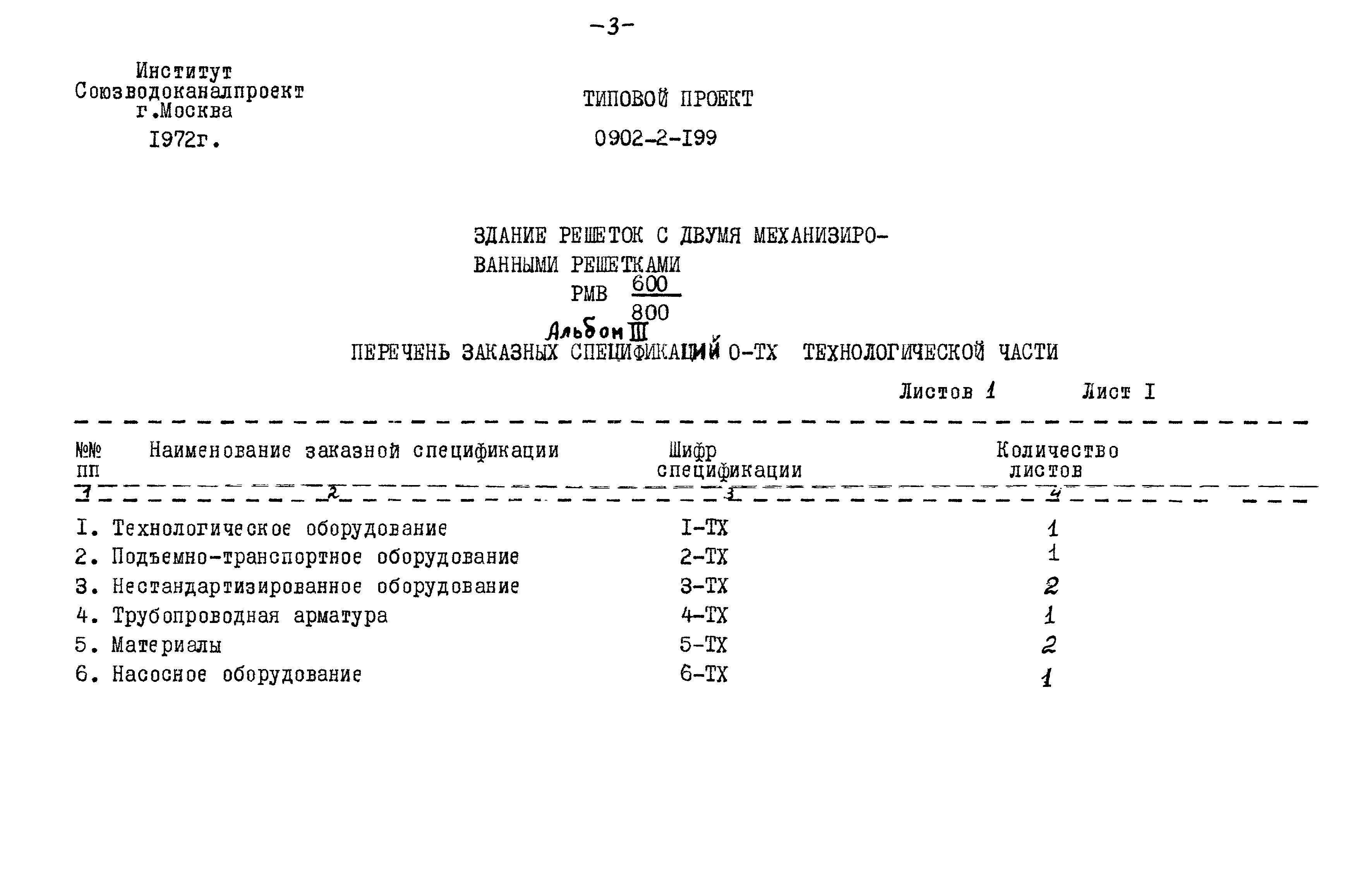 Типовой проект 0902-2-199