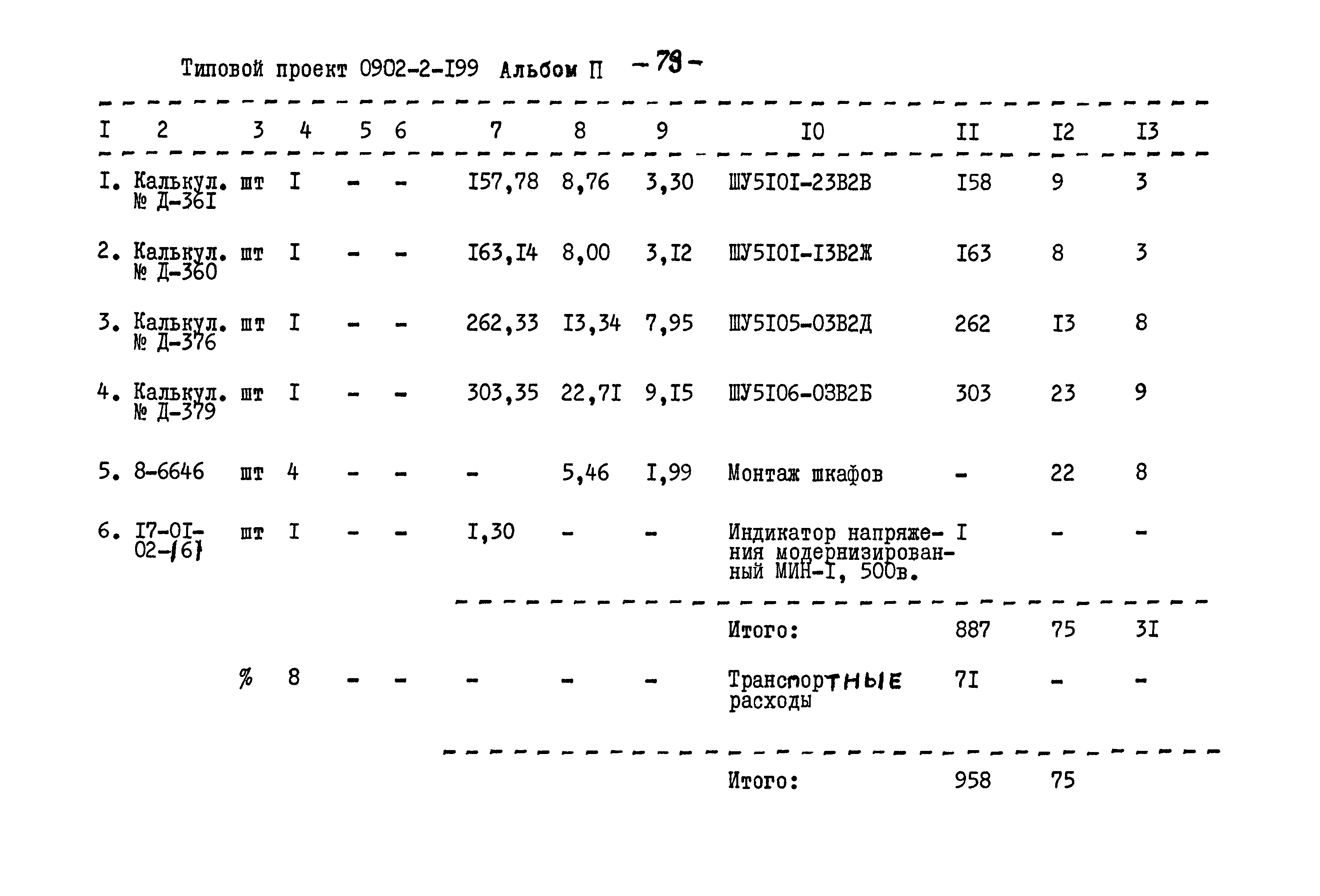 Типовой проект 0902-2-199
