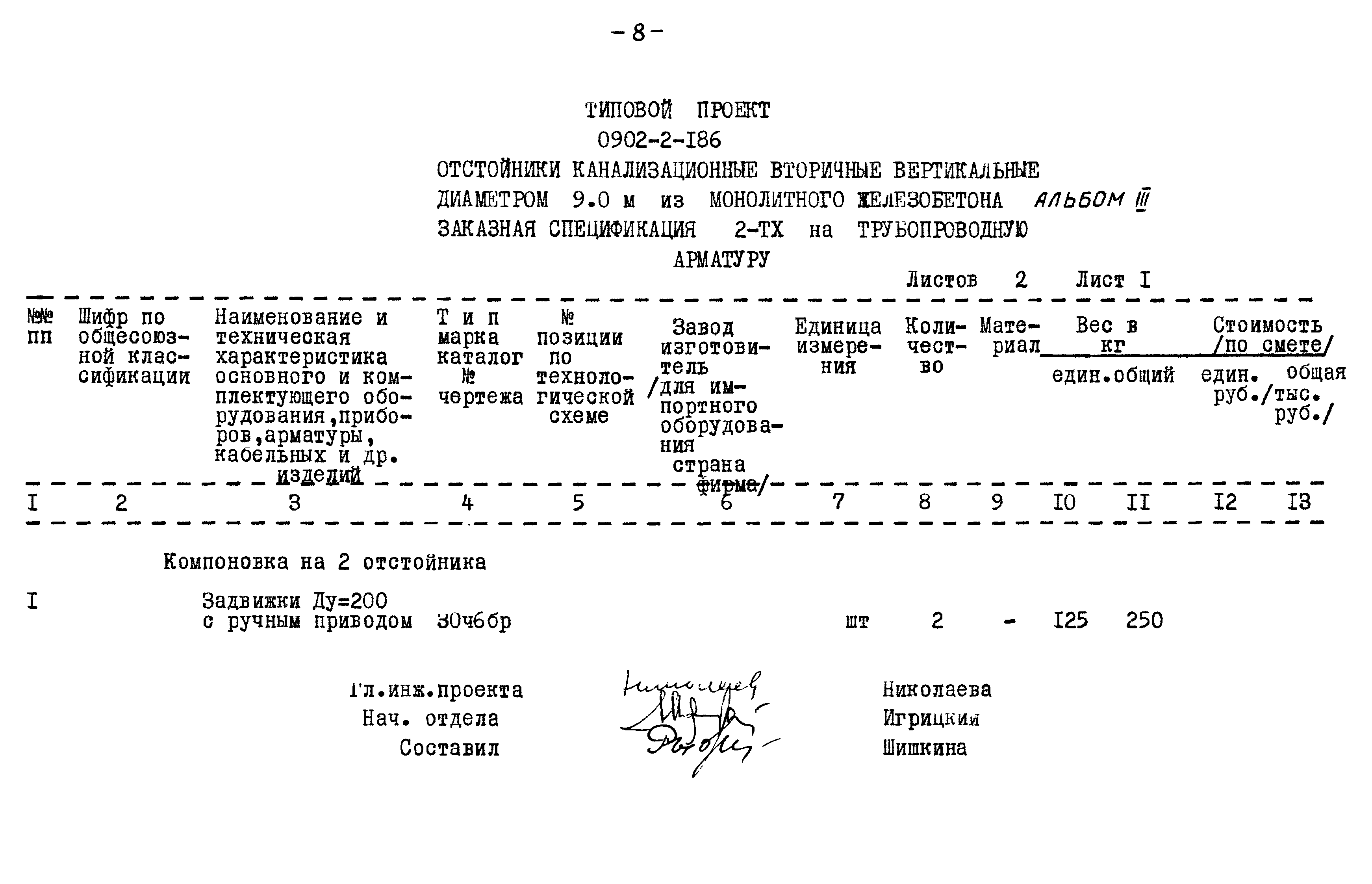 Типовой проект 0902-2-186