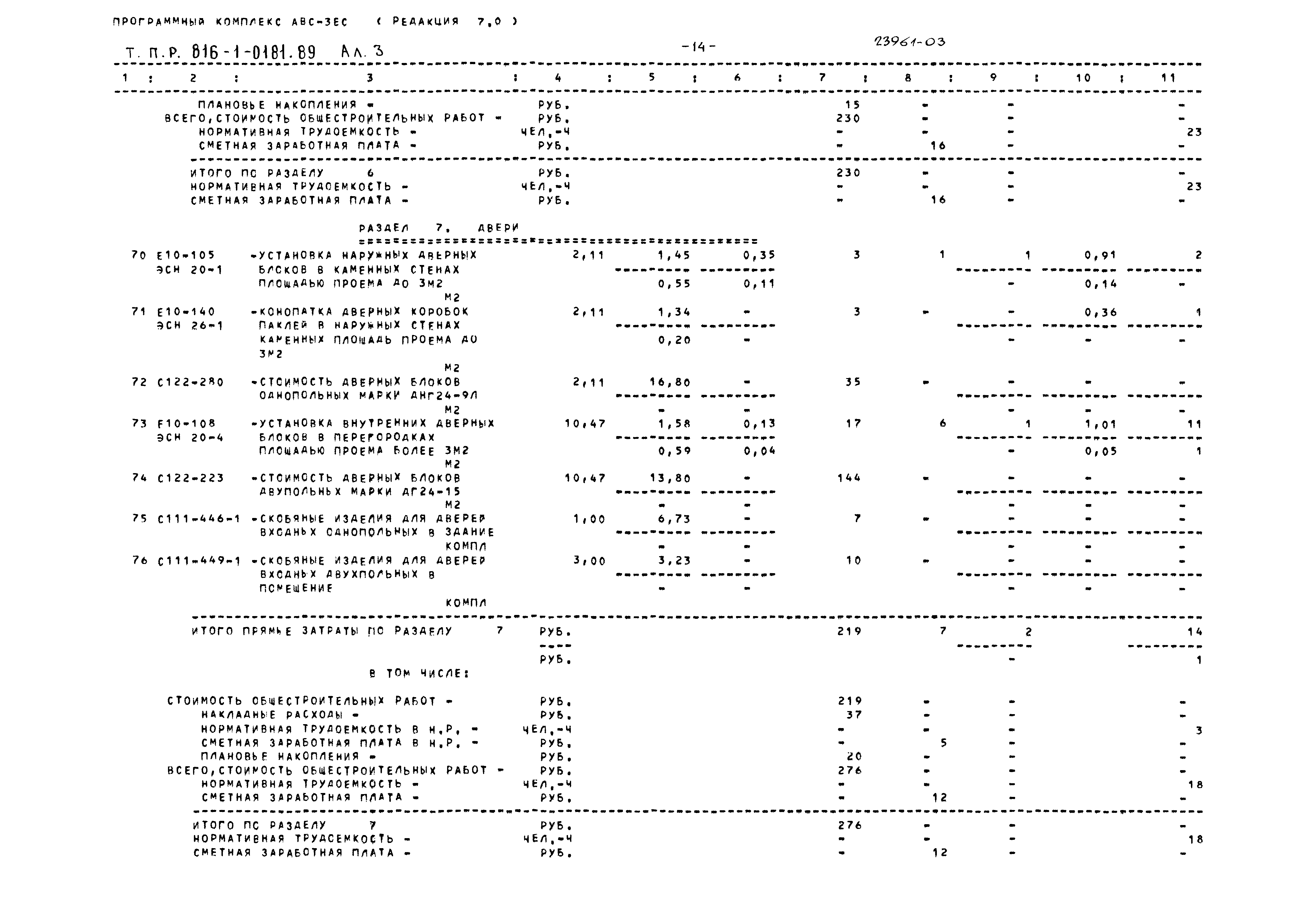 Типовые проектные решения 816-1-0181.89