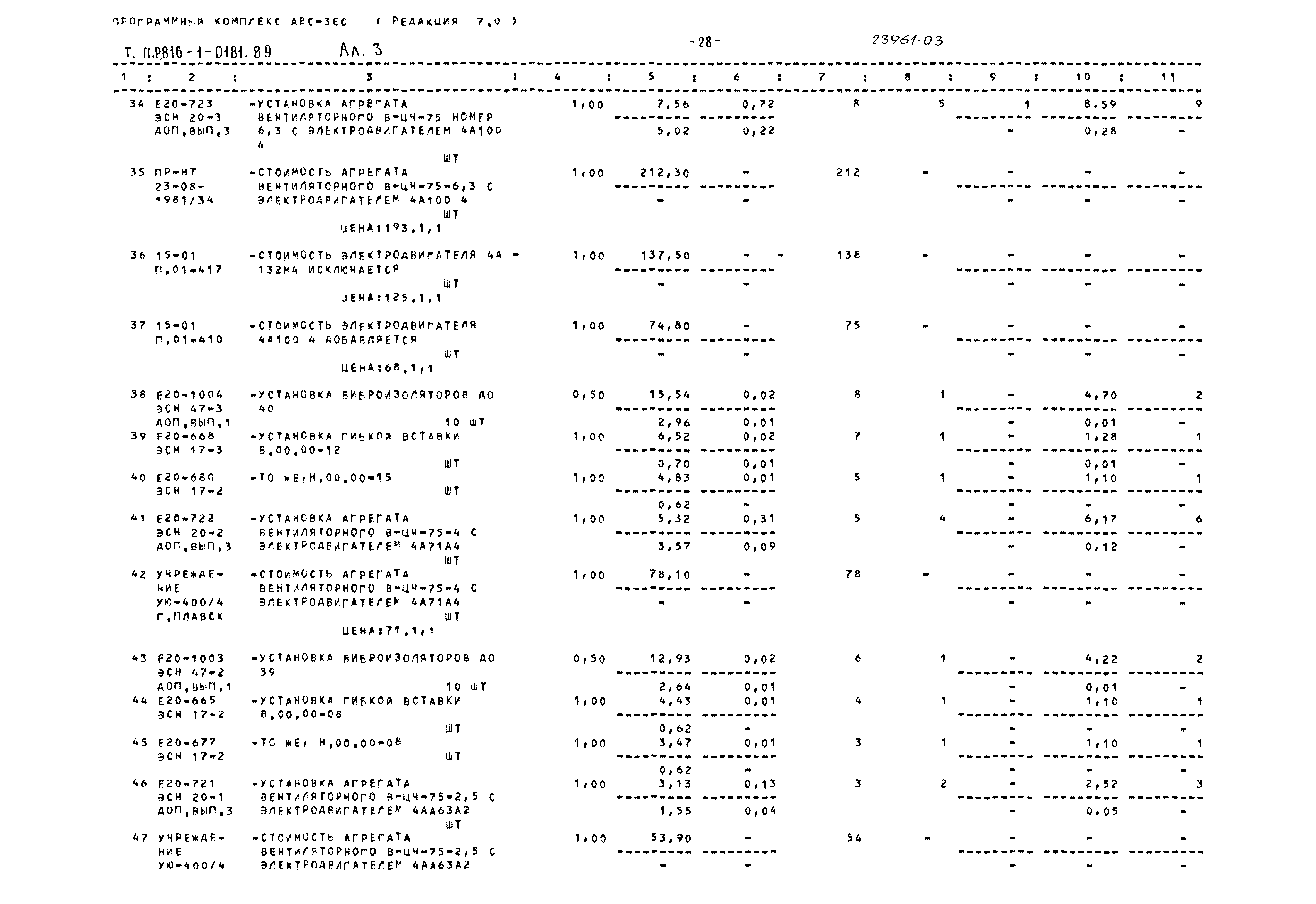 Типовые проектные решения 816-1-0181.89