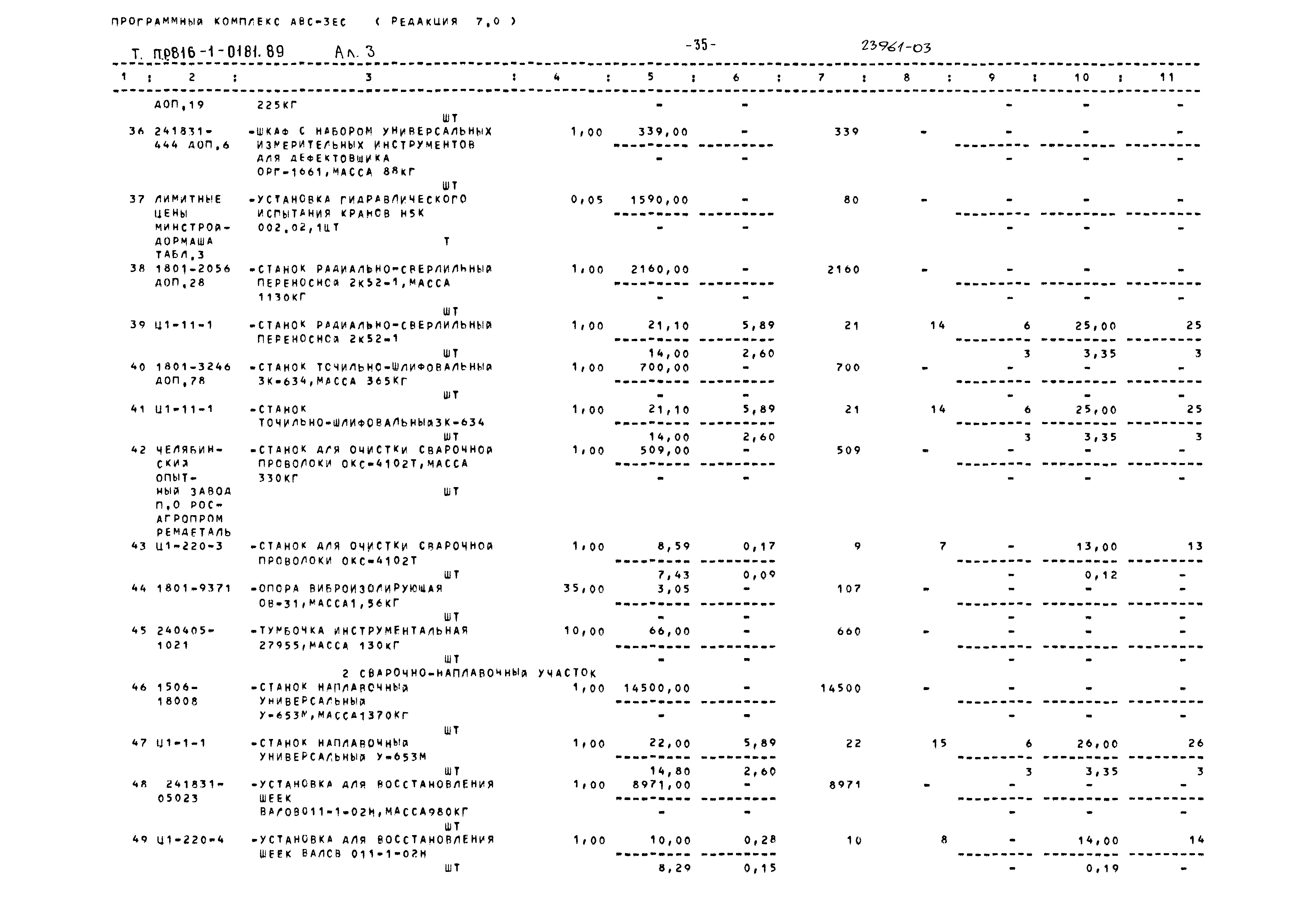 Типовые проектные решения 816-1-0181.89