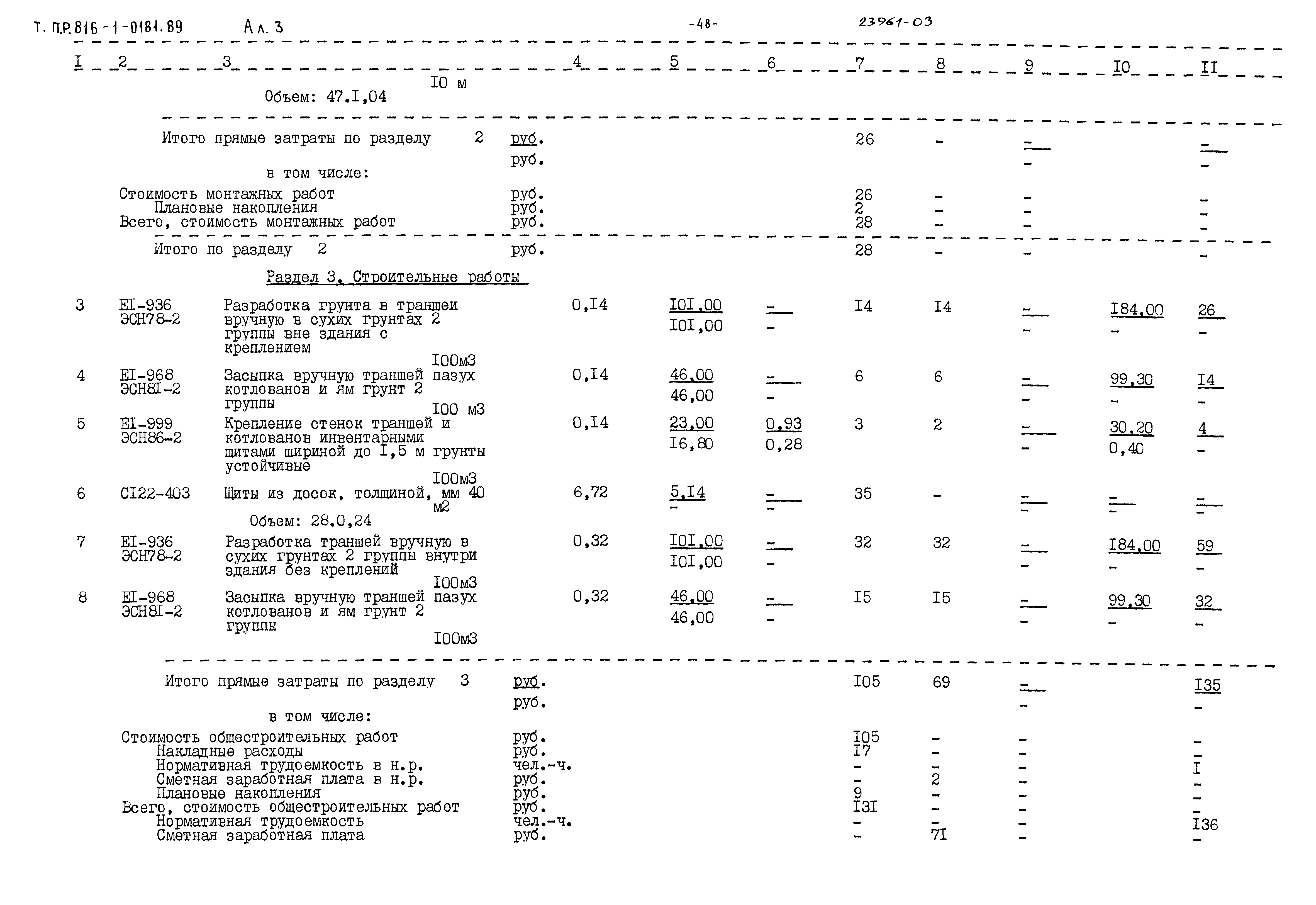Типовые проектные решения 816-1-0181.89