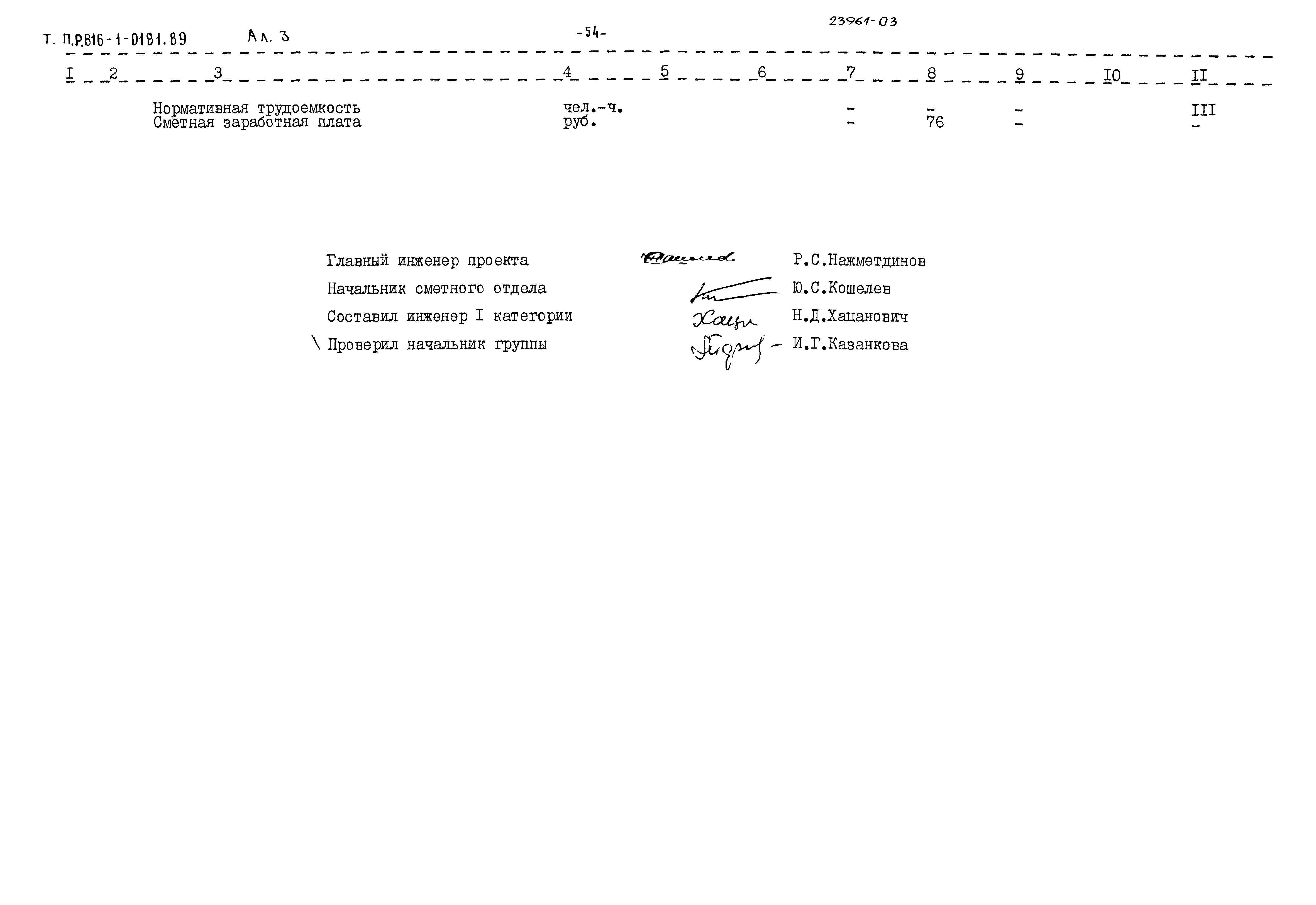 Типовые проектные решения 816-1-0181.89