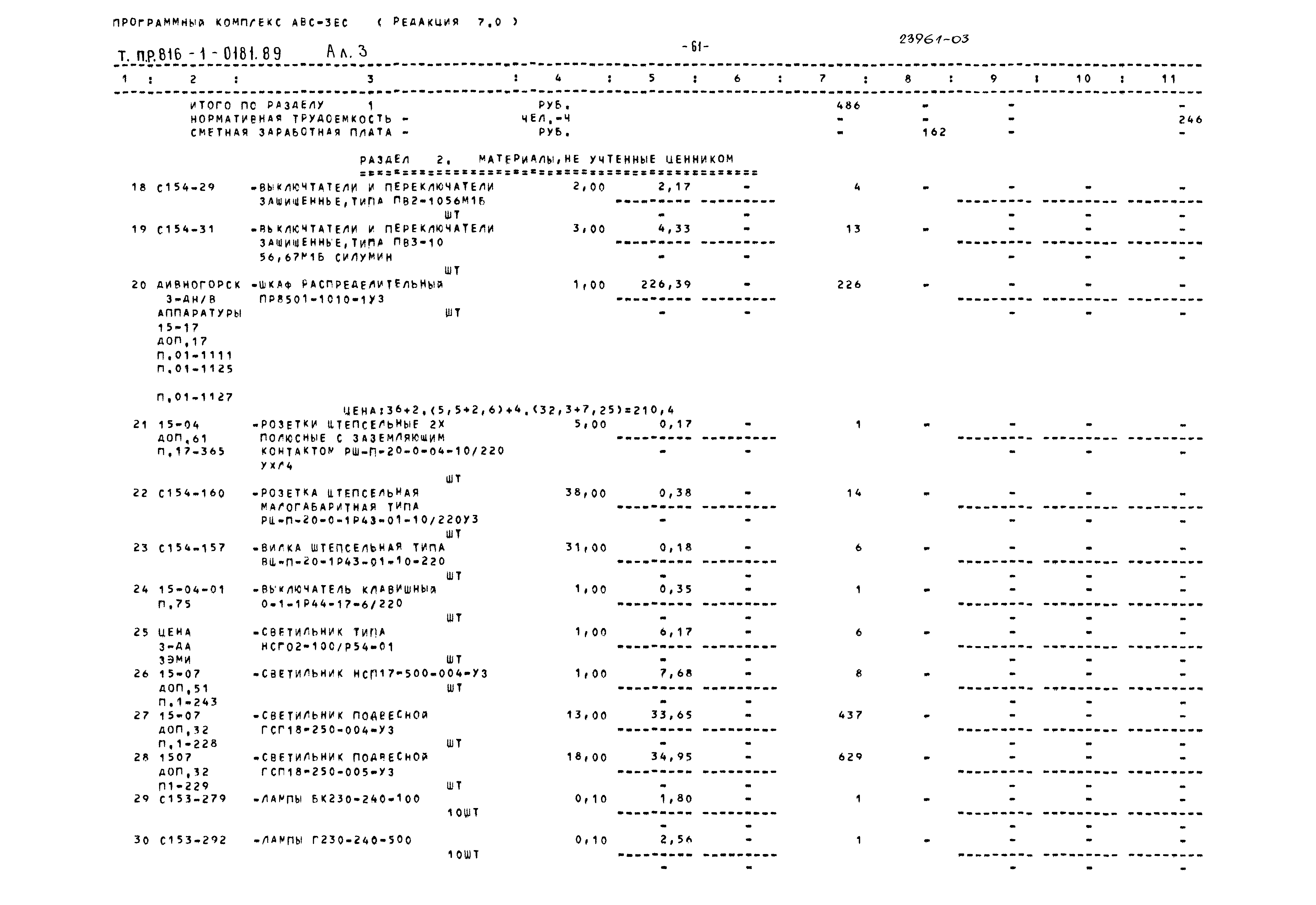 Типовые проектные решения 816-1-0181.89