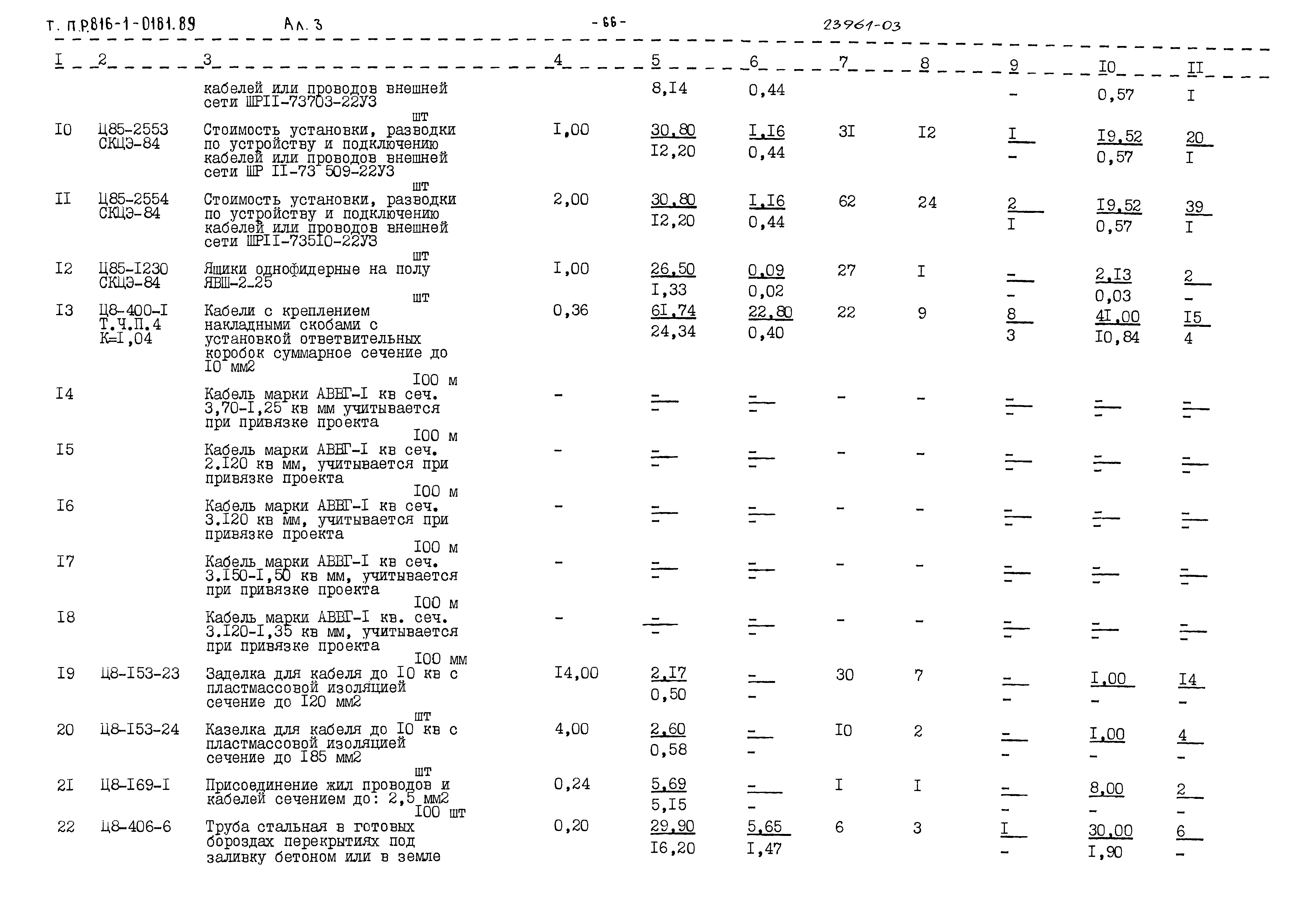 Типовые проектные решения 816-1-0181.89