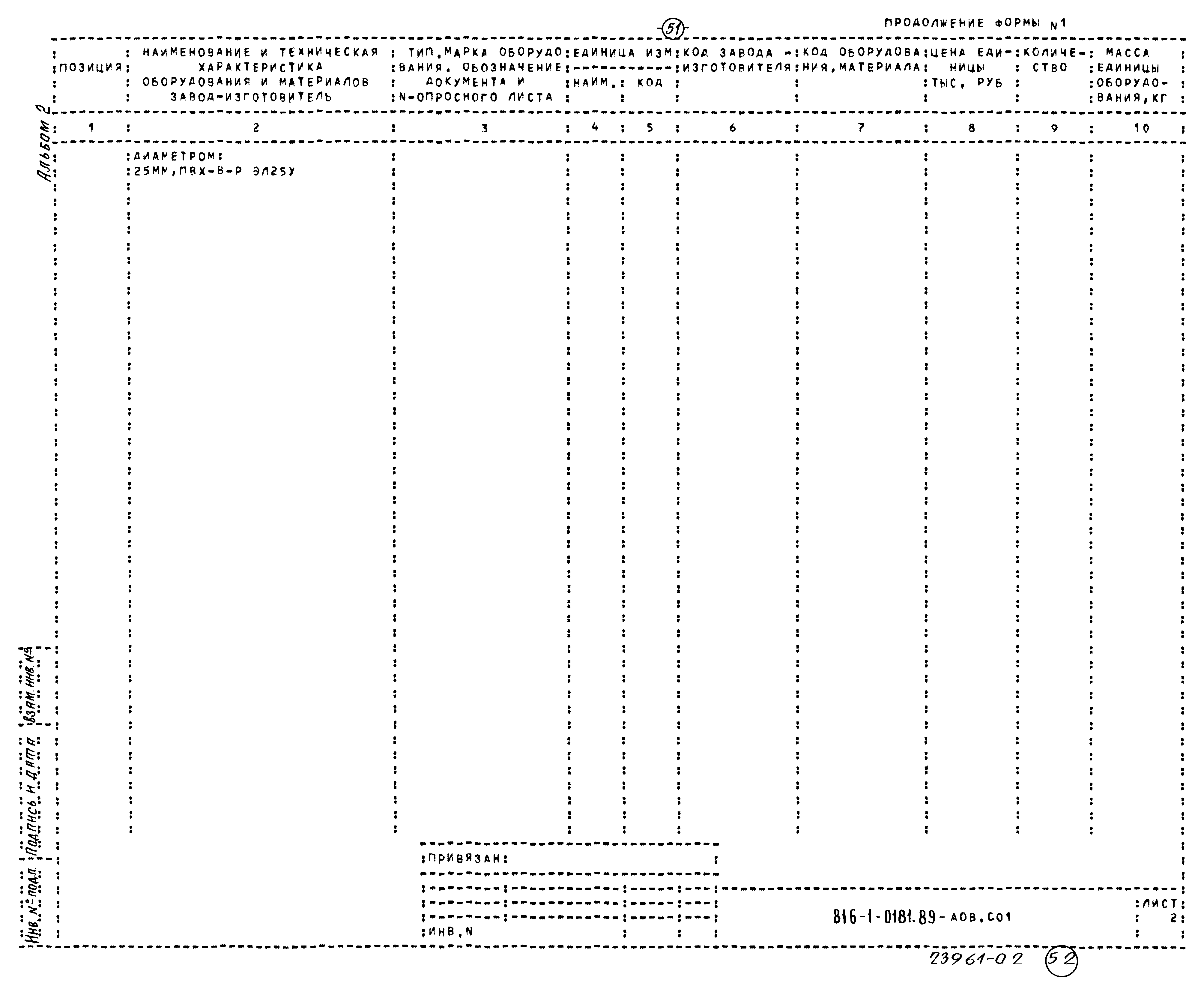 Типовые проектные решения 816-1-0181.89