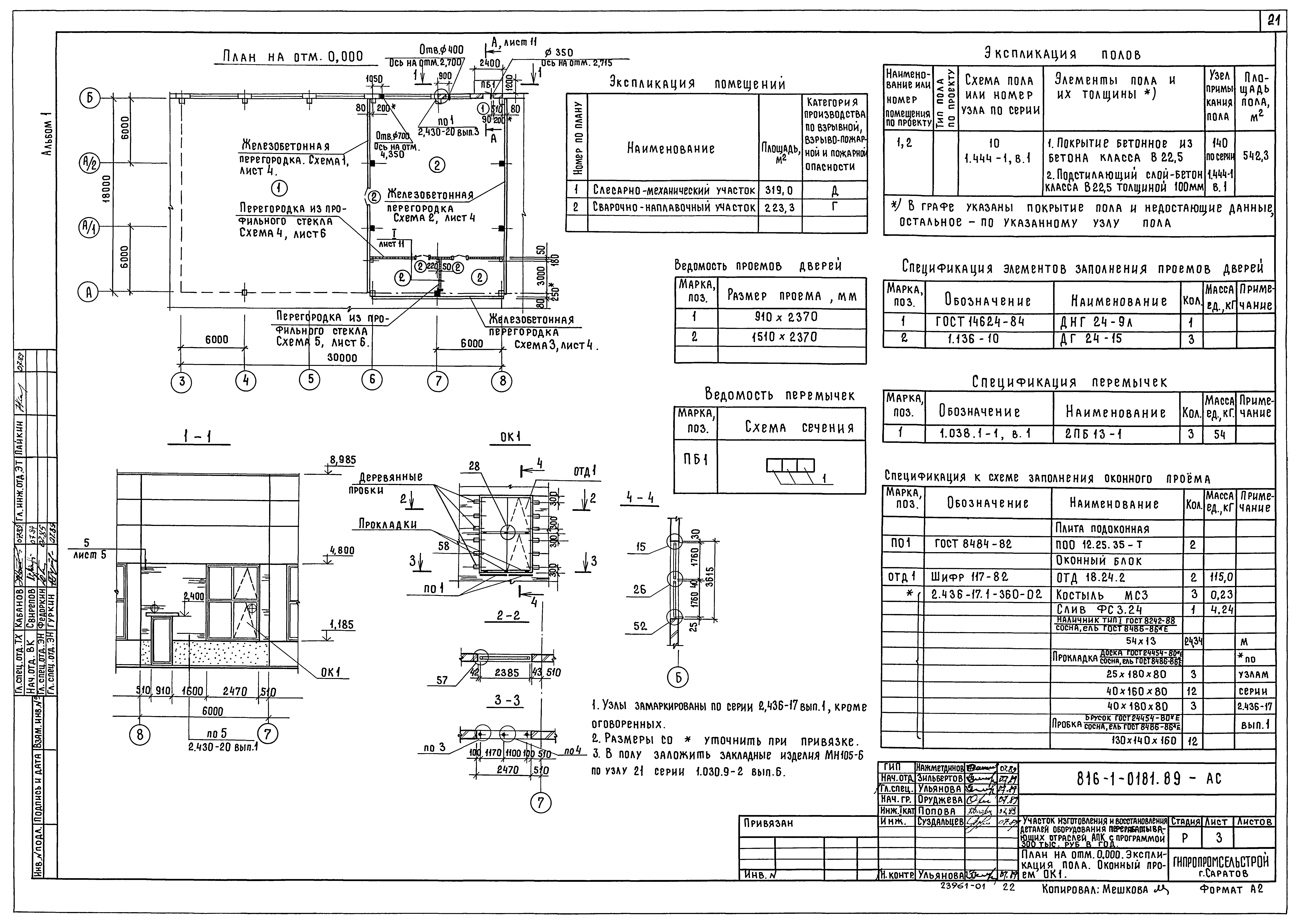 Типовые проектные решения 816-1-0181.89