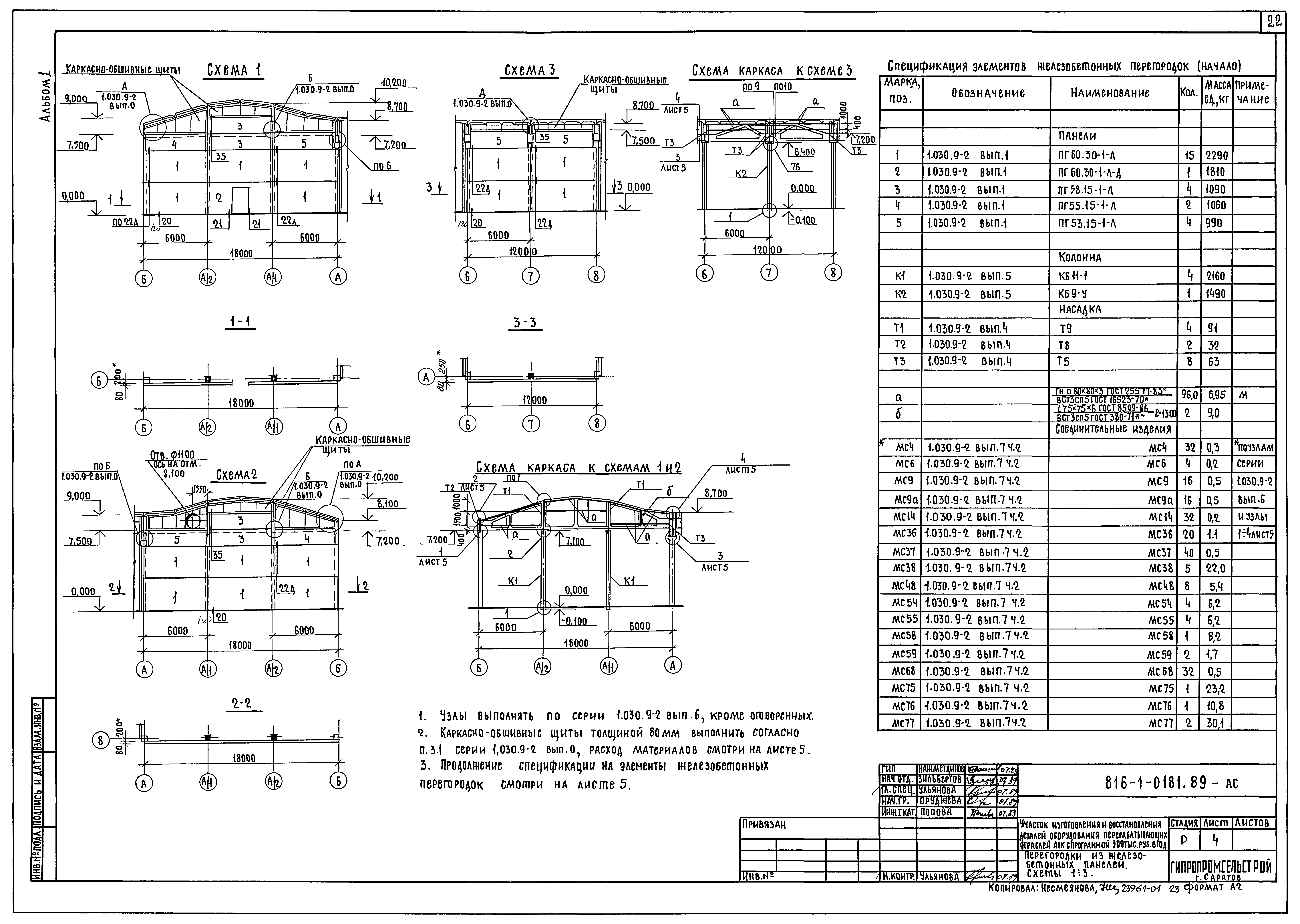 Типовые проектные решения 816-1-0181.89