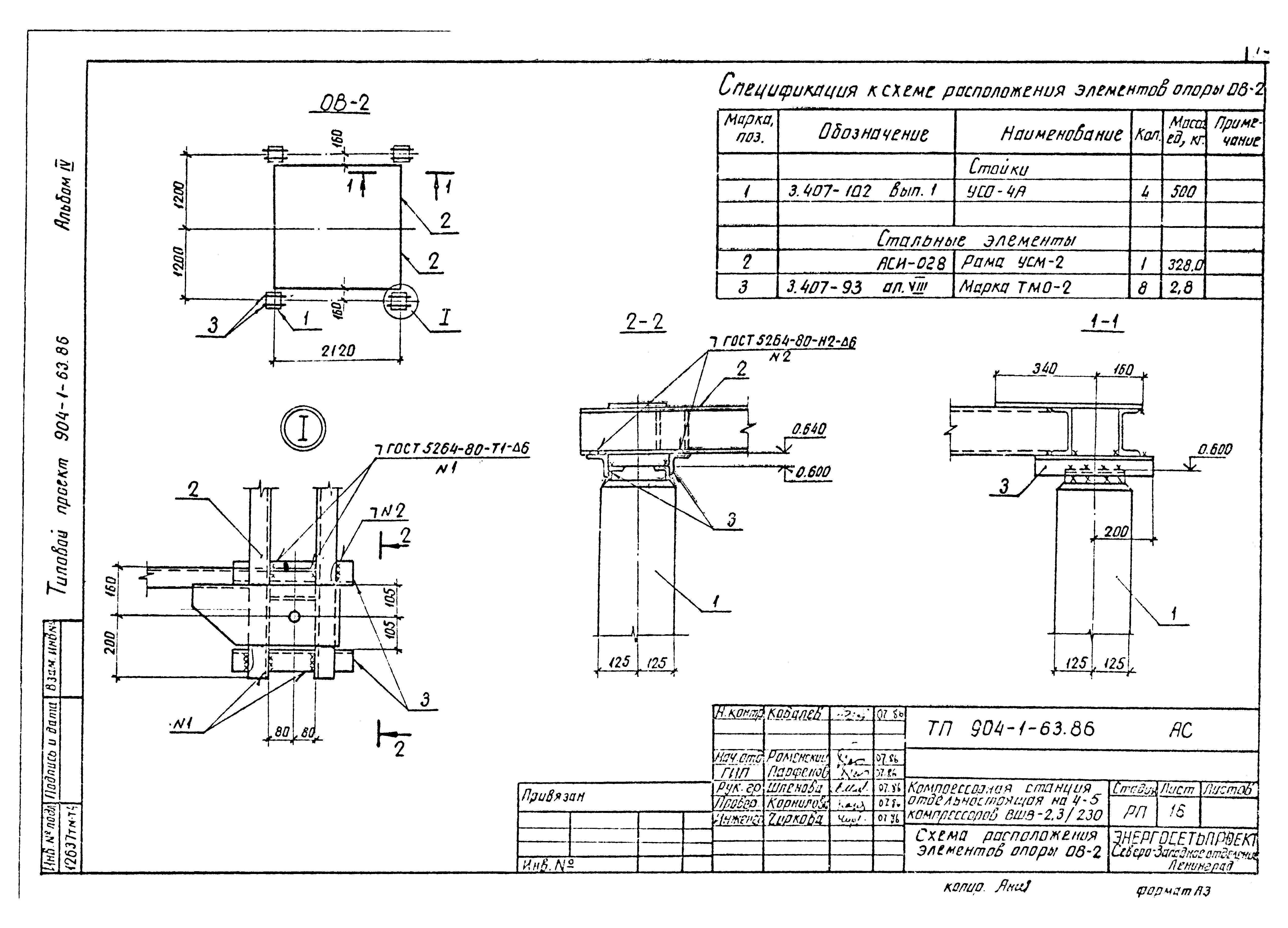 Типовой проект 904-1-63.86