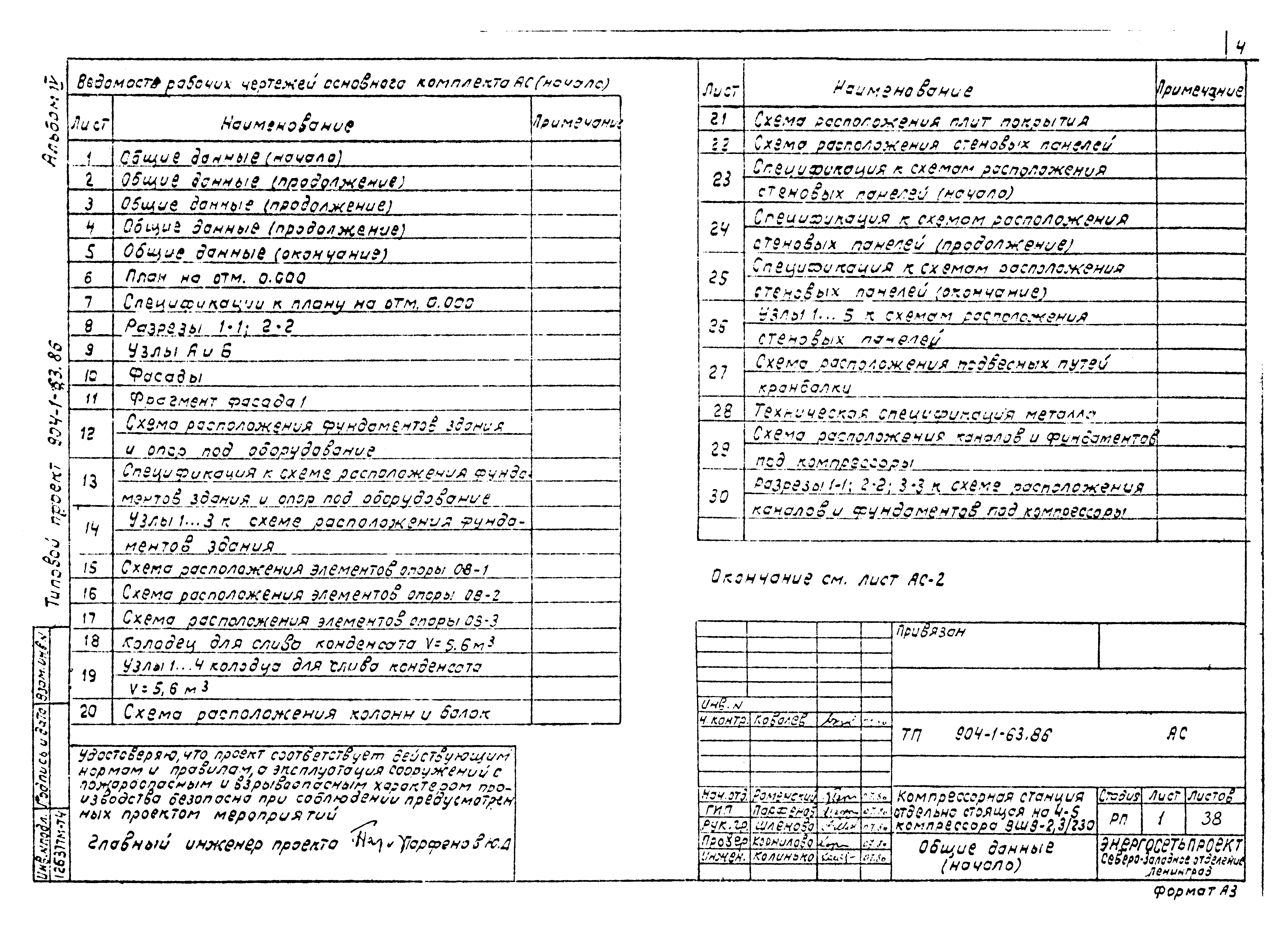 Типовой проект 904-1-63.86