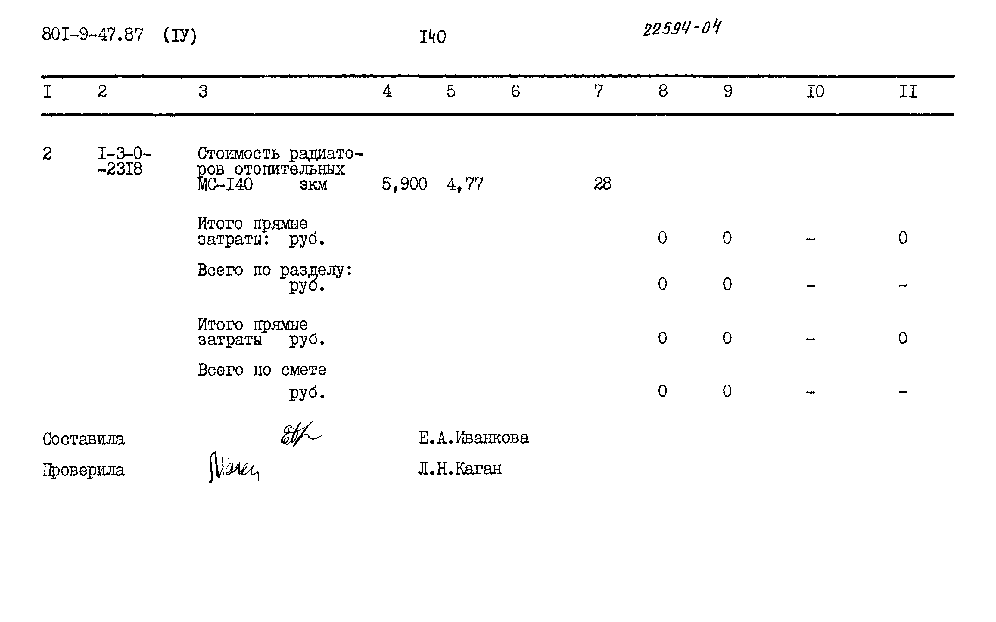 Типовой проект 801-9-47.87