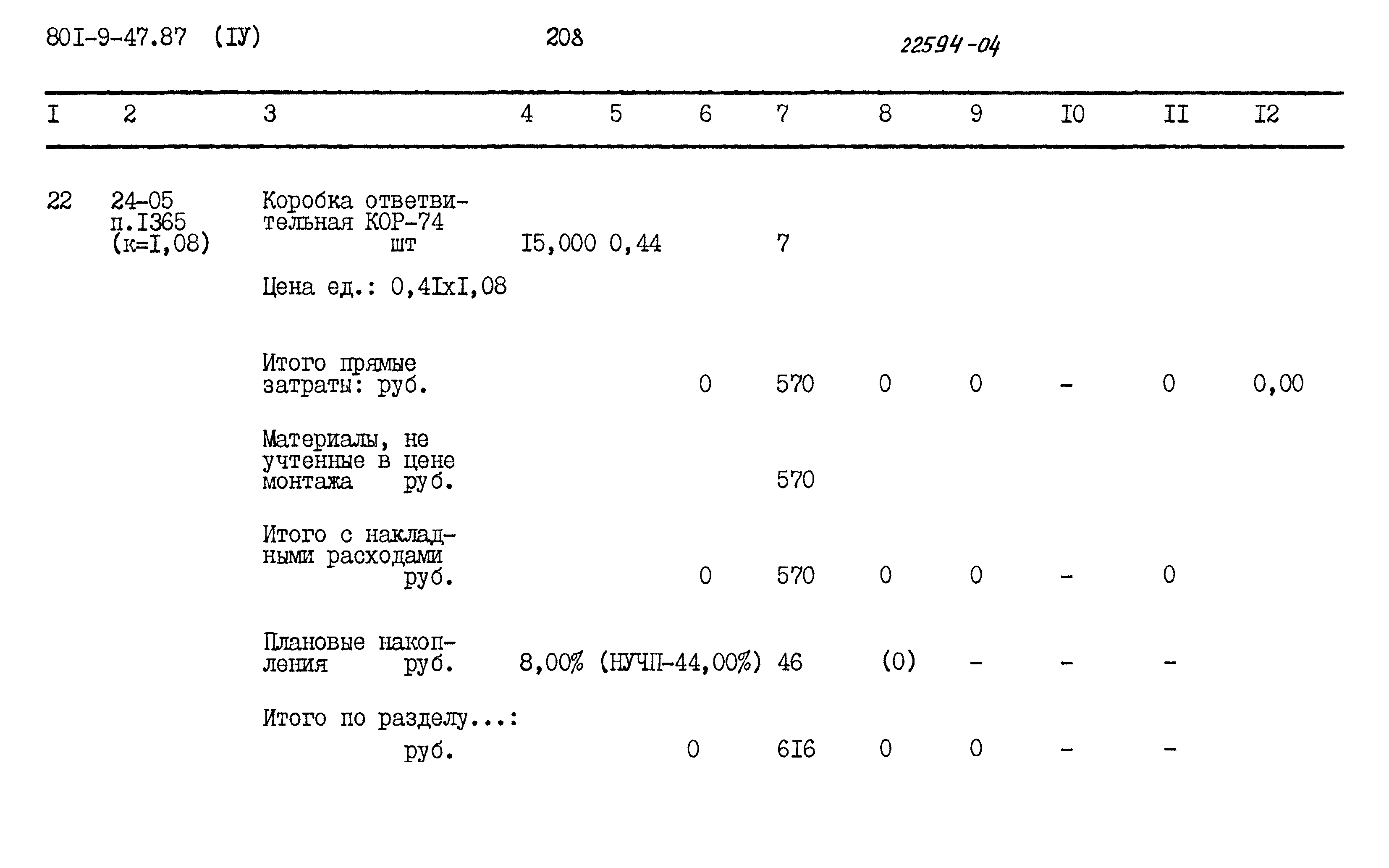 Типовой проект 801-9-47.87