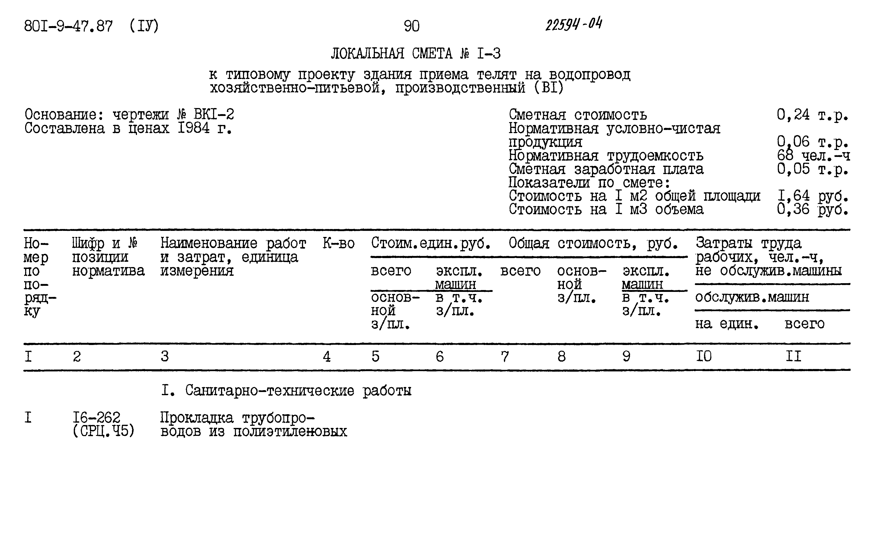 Типовой проект 801-9-47.87