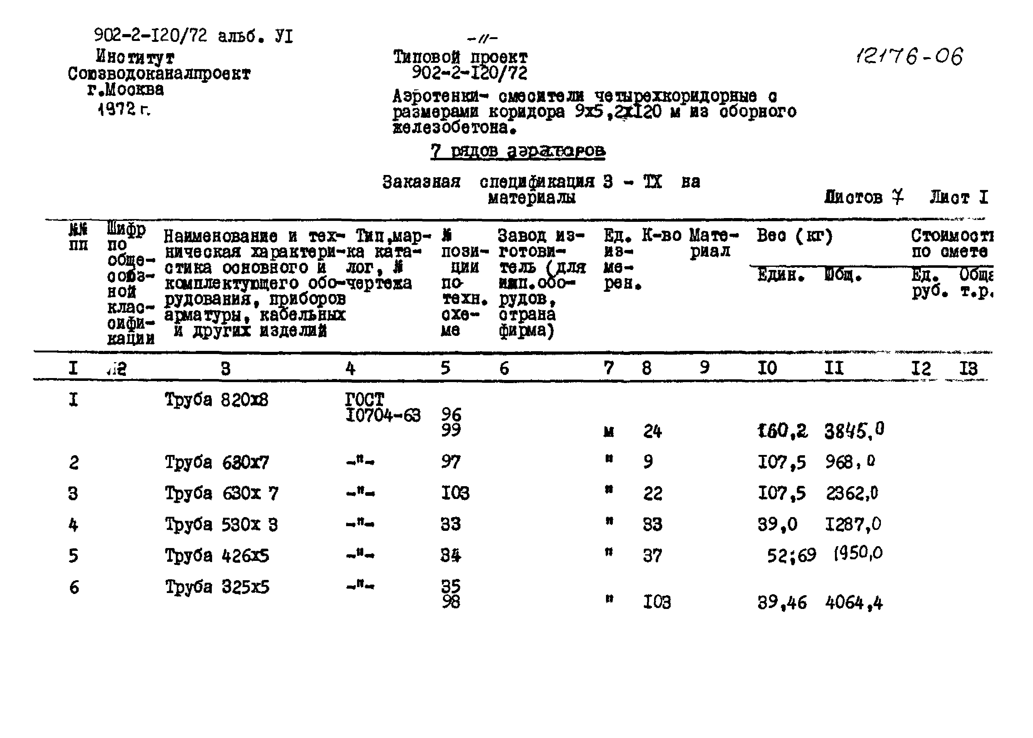 Типовой проект 902-2-120/72