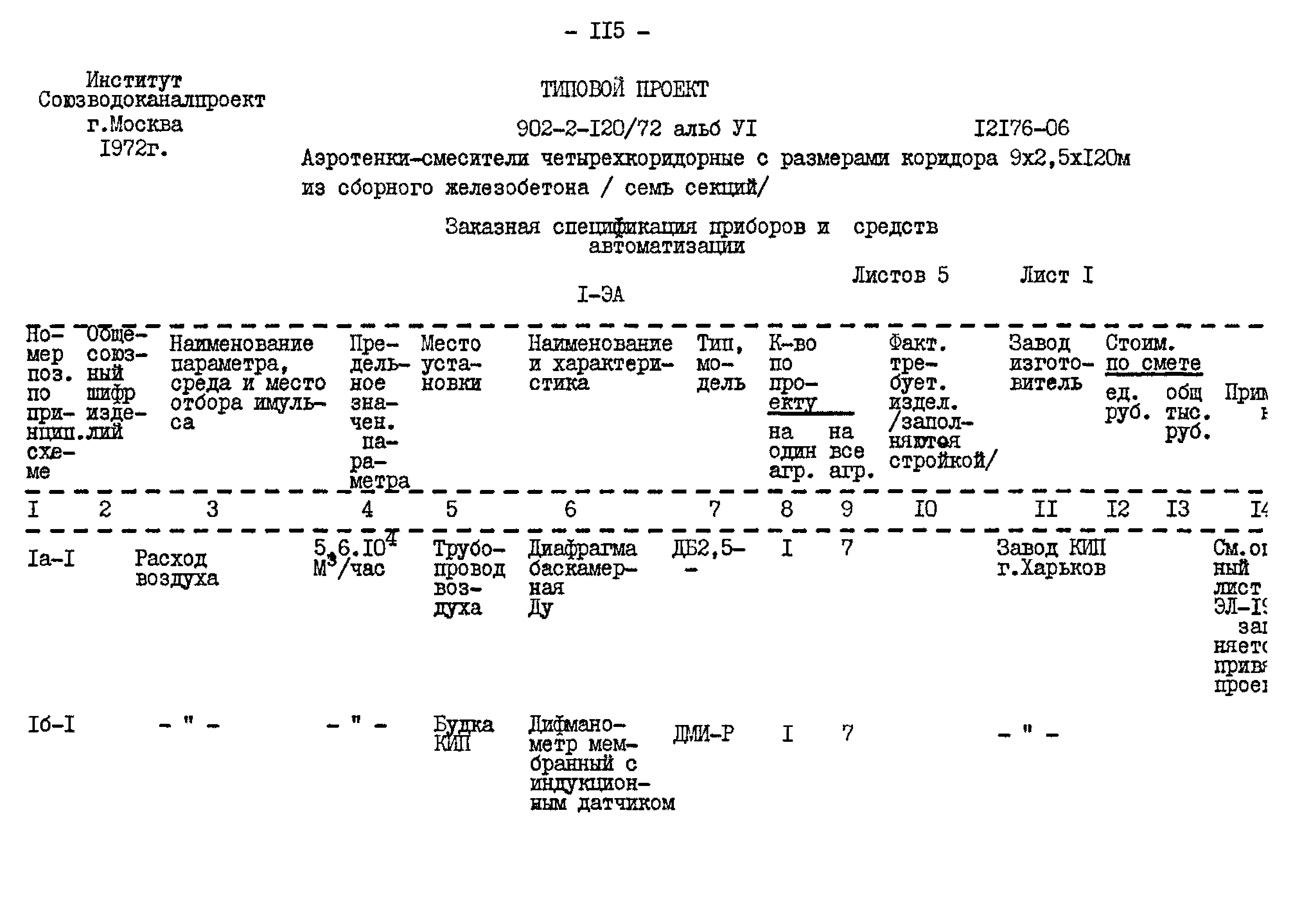 Типовой проект 902-2-120/72