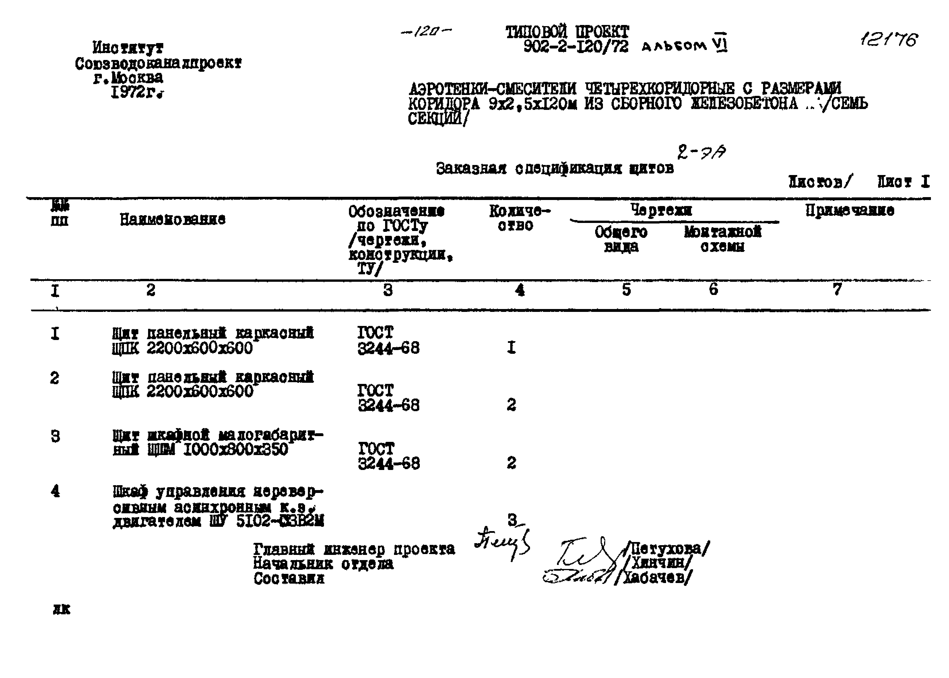 Типовой проект 902-2-120/72