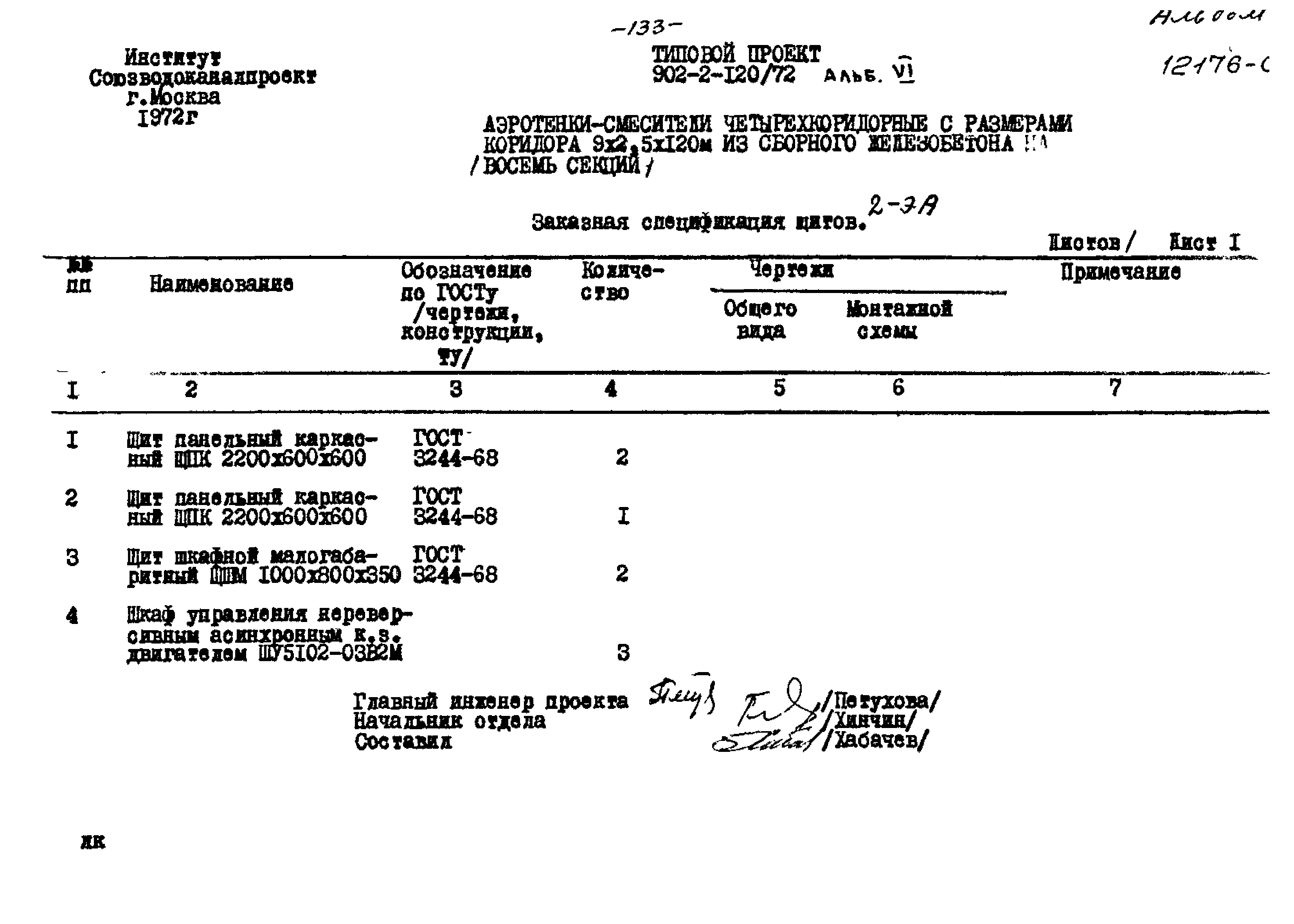 Типовой проект 902-2-120/72