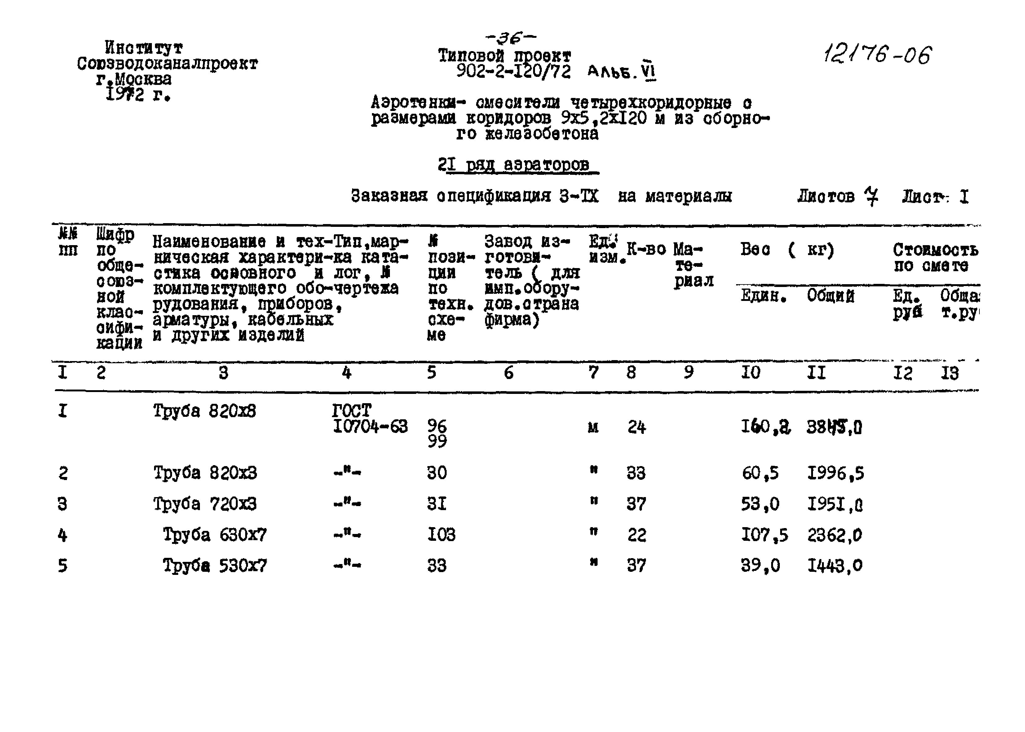 Типовой проект 902-2-120/72