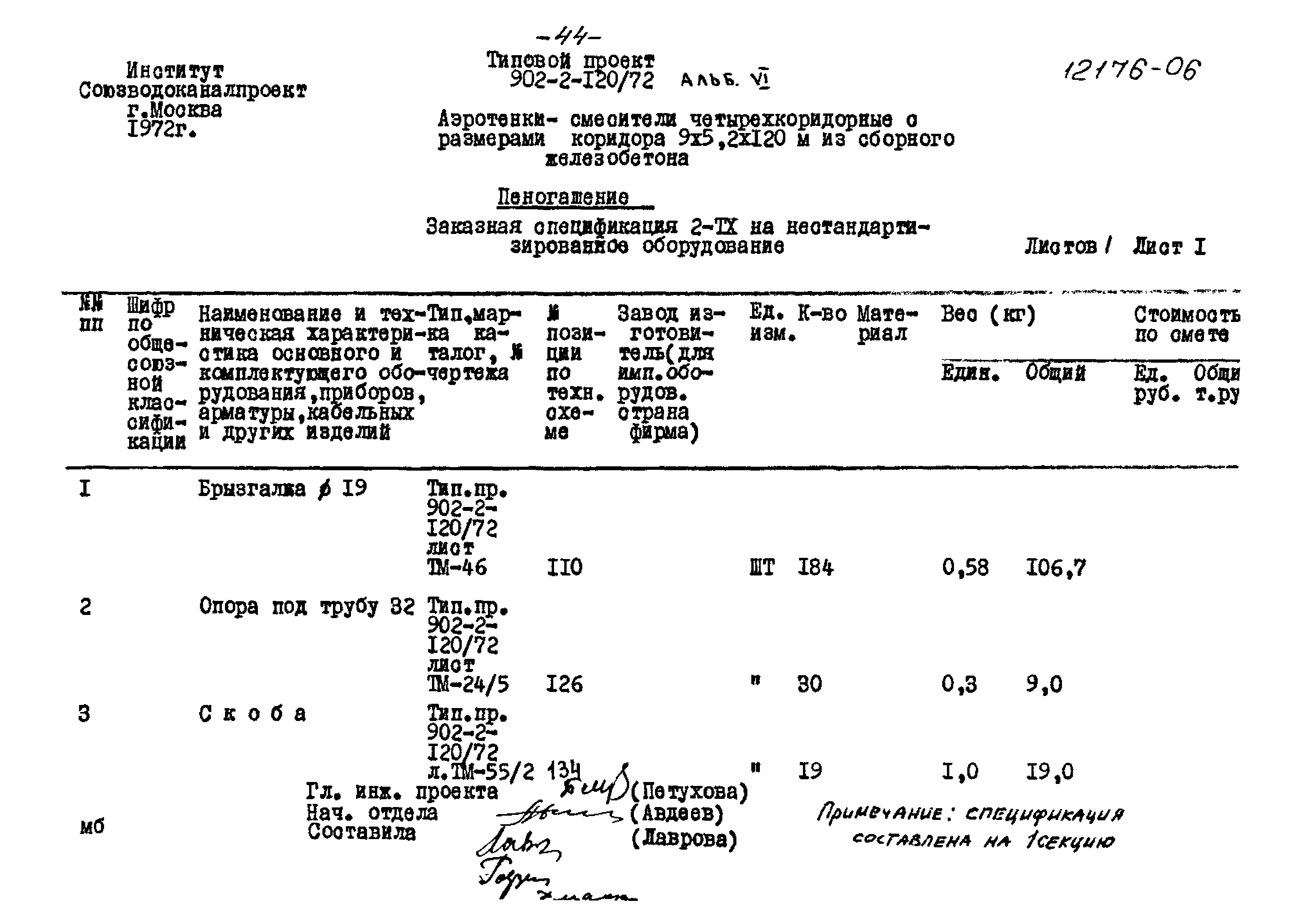 Типовой проект 902-2-120/72