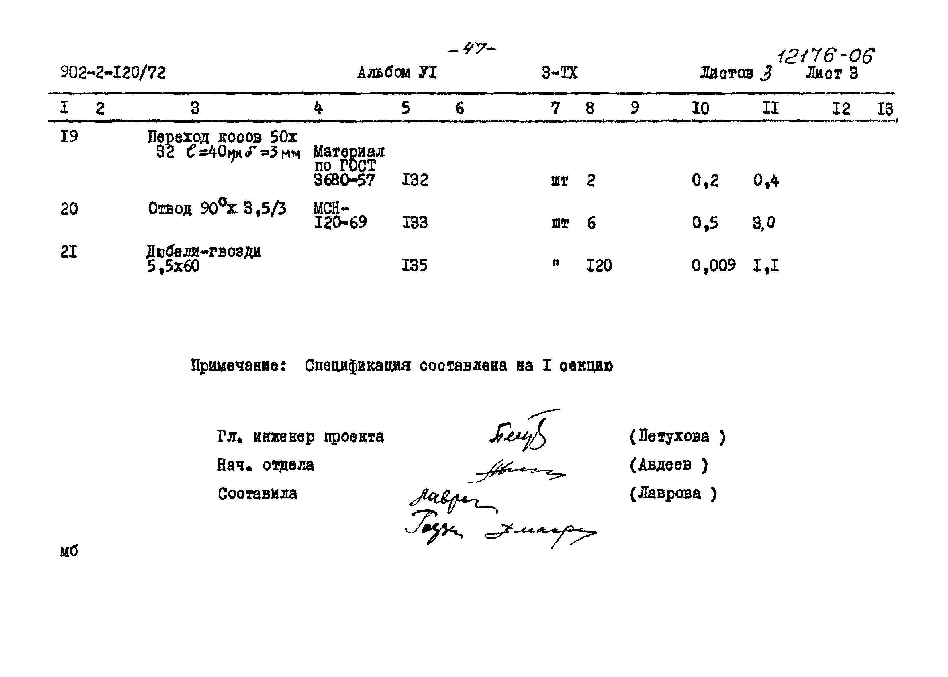 Типовой проект 902-2-120/72