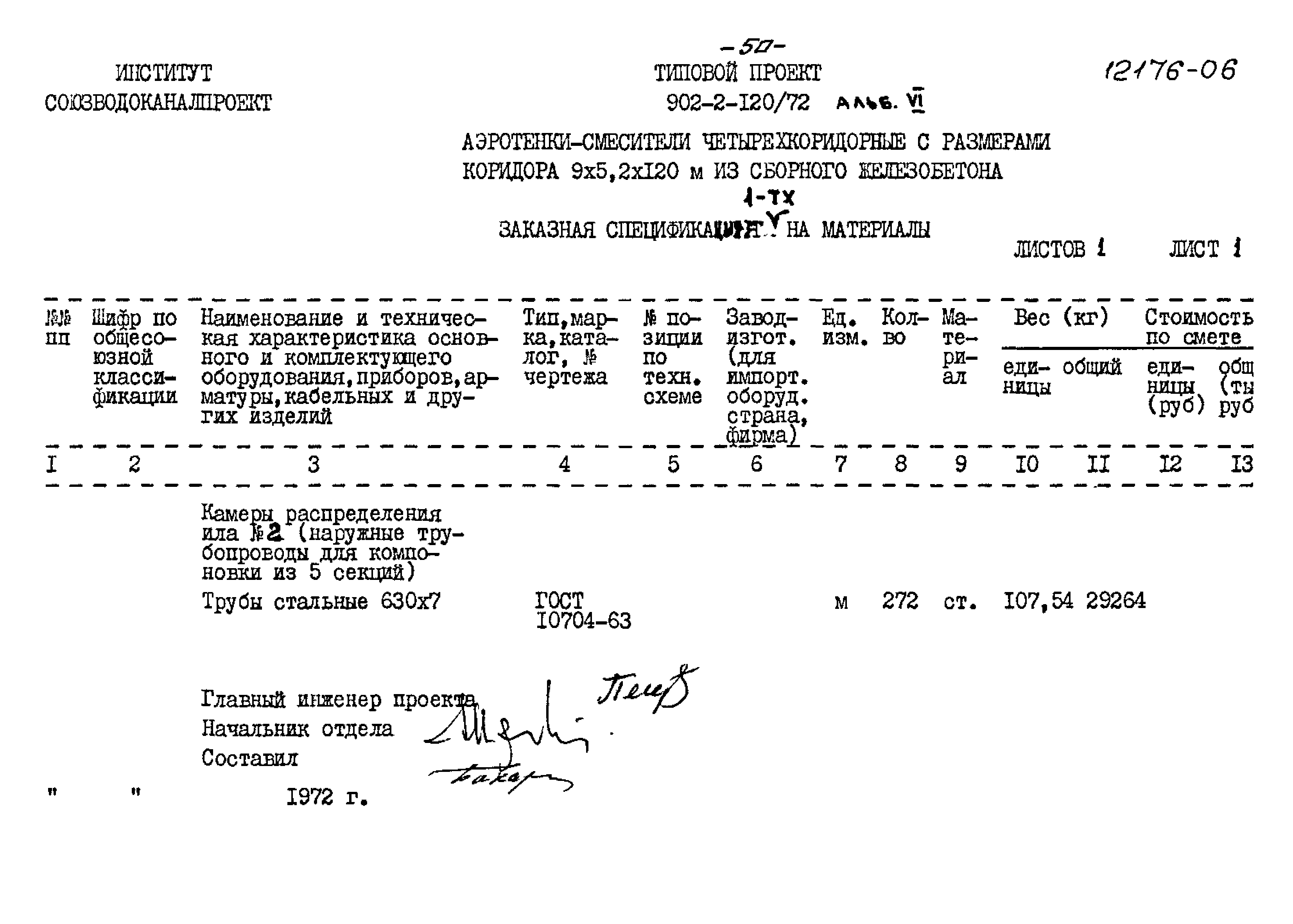 Типовой проект 902-2-120/72