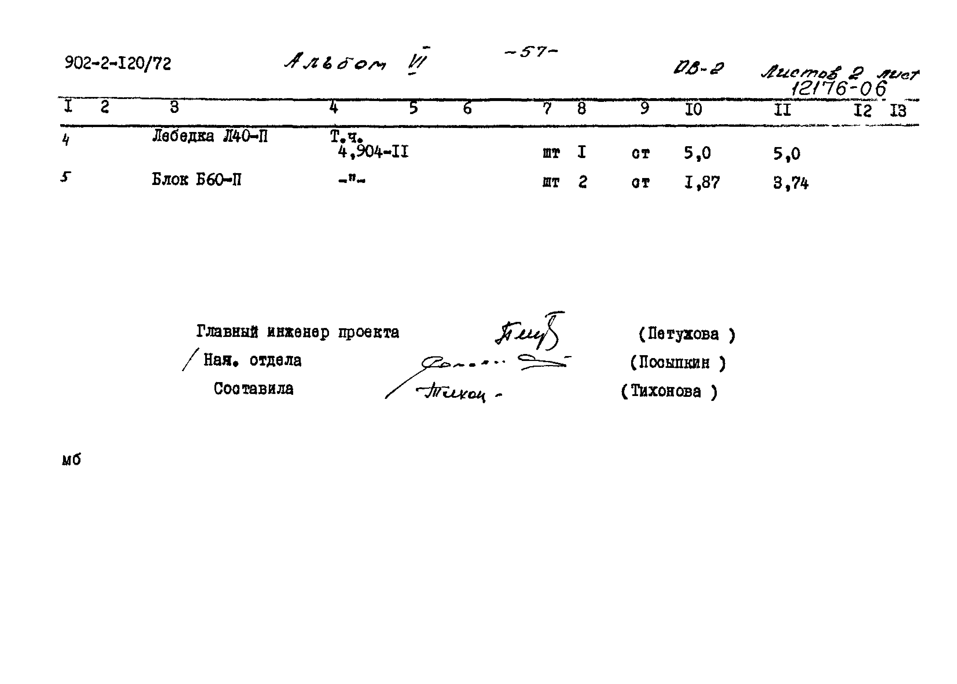 Типовой проект 902-2-120/72