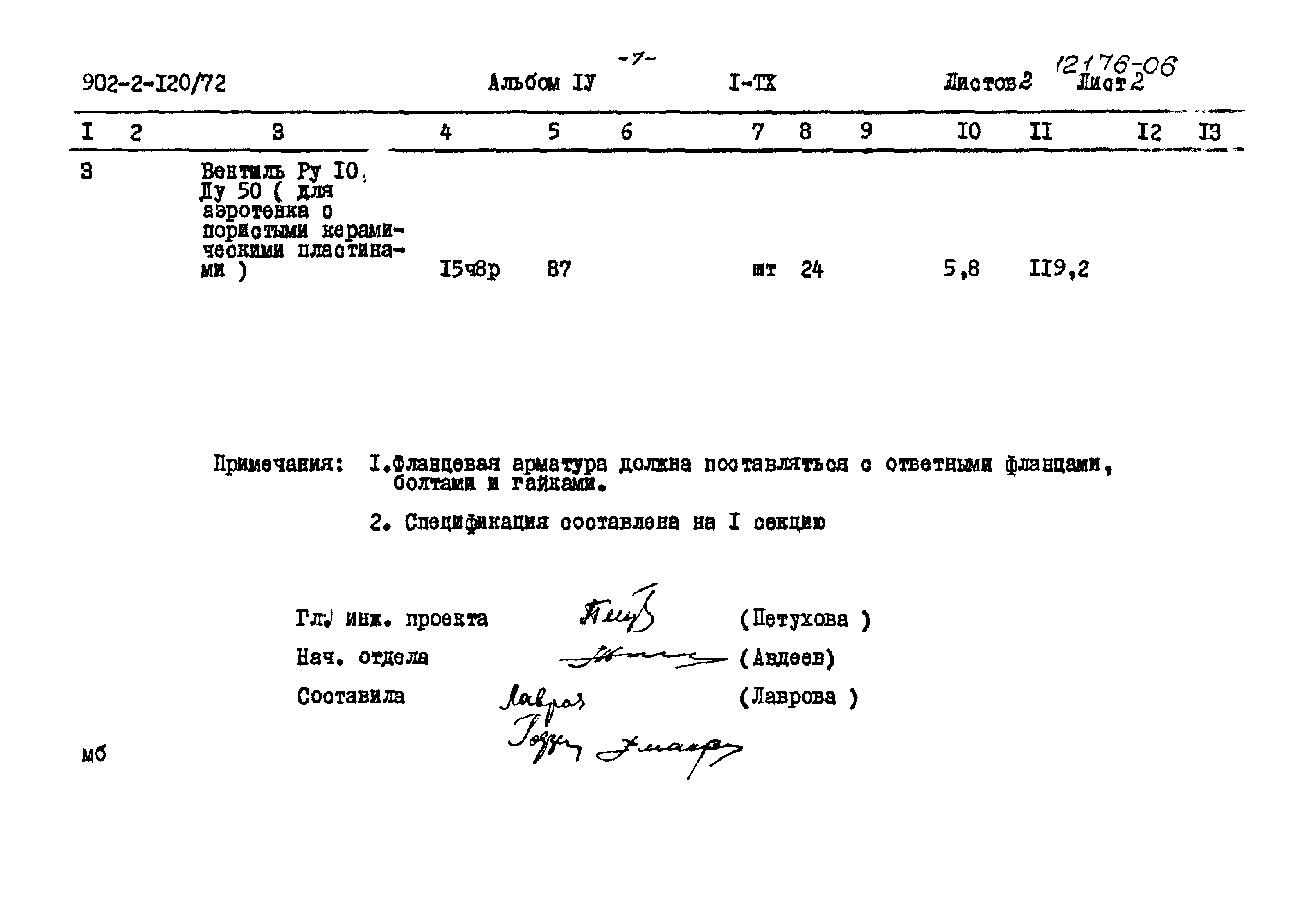 Типовой проект 902-2-120/72