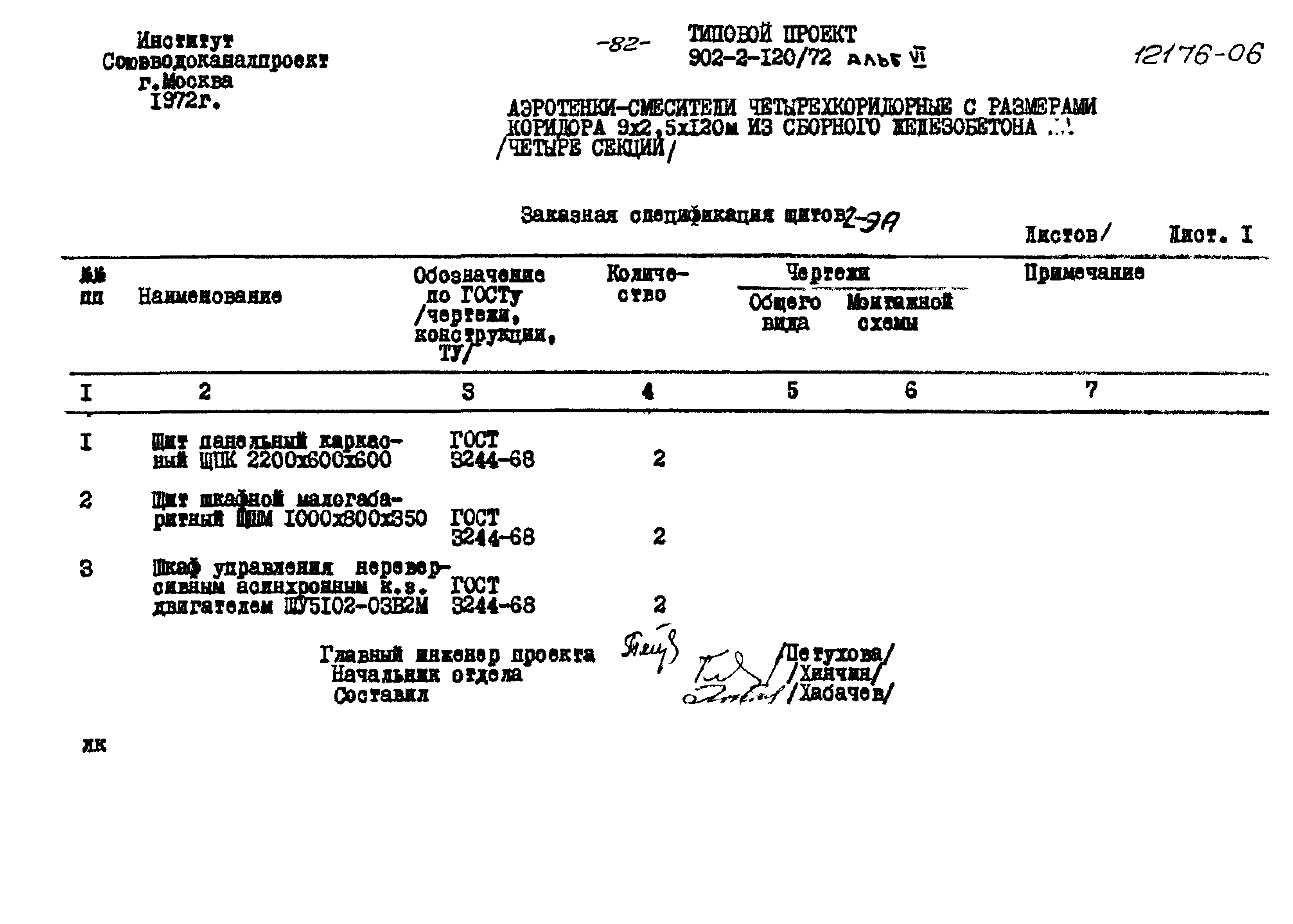 Типовой проект 902-2-120/72