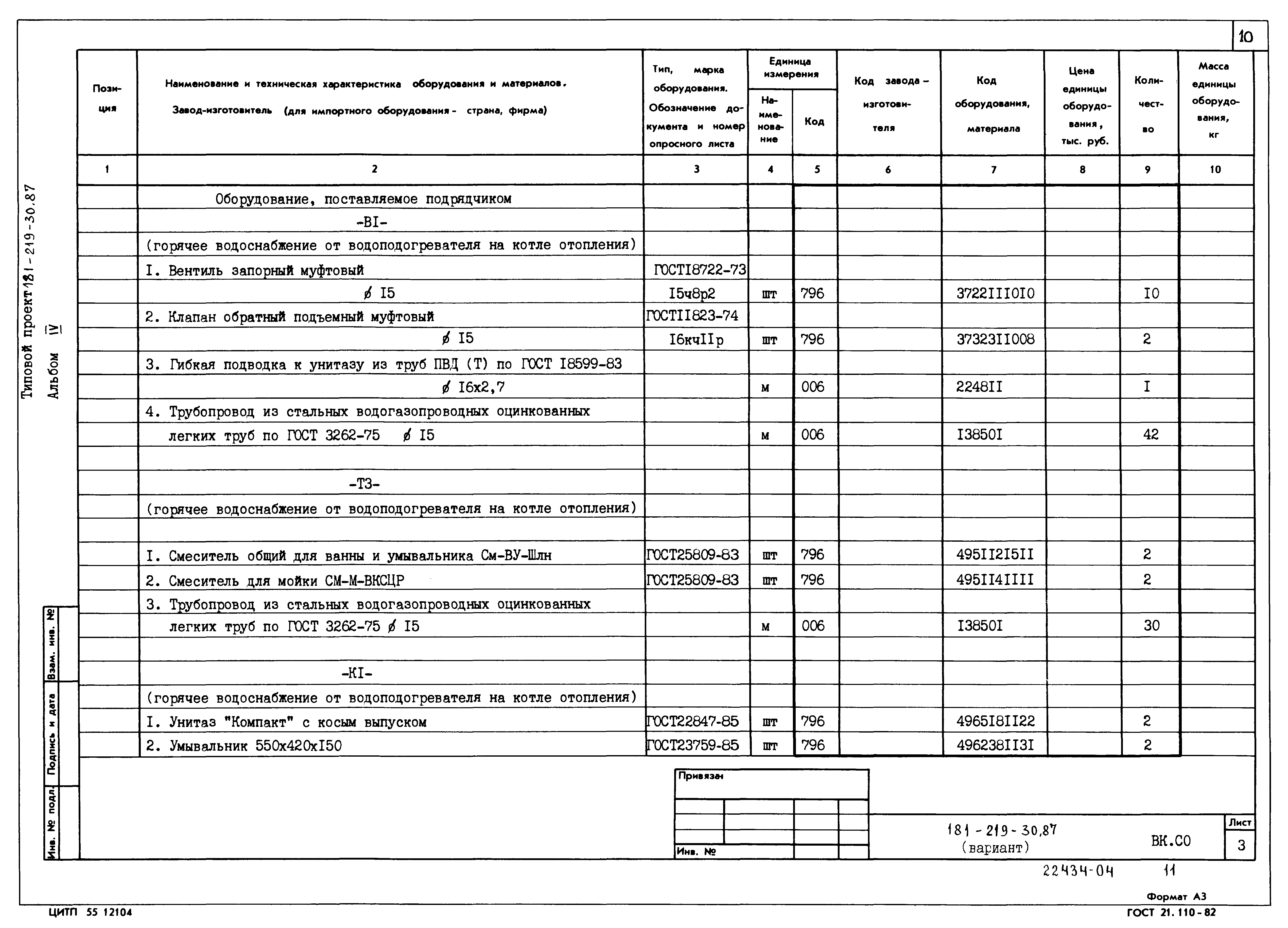 Типовой проект 181-219-30.87