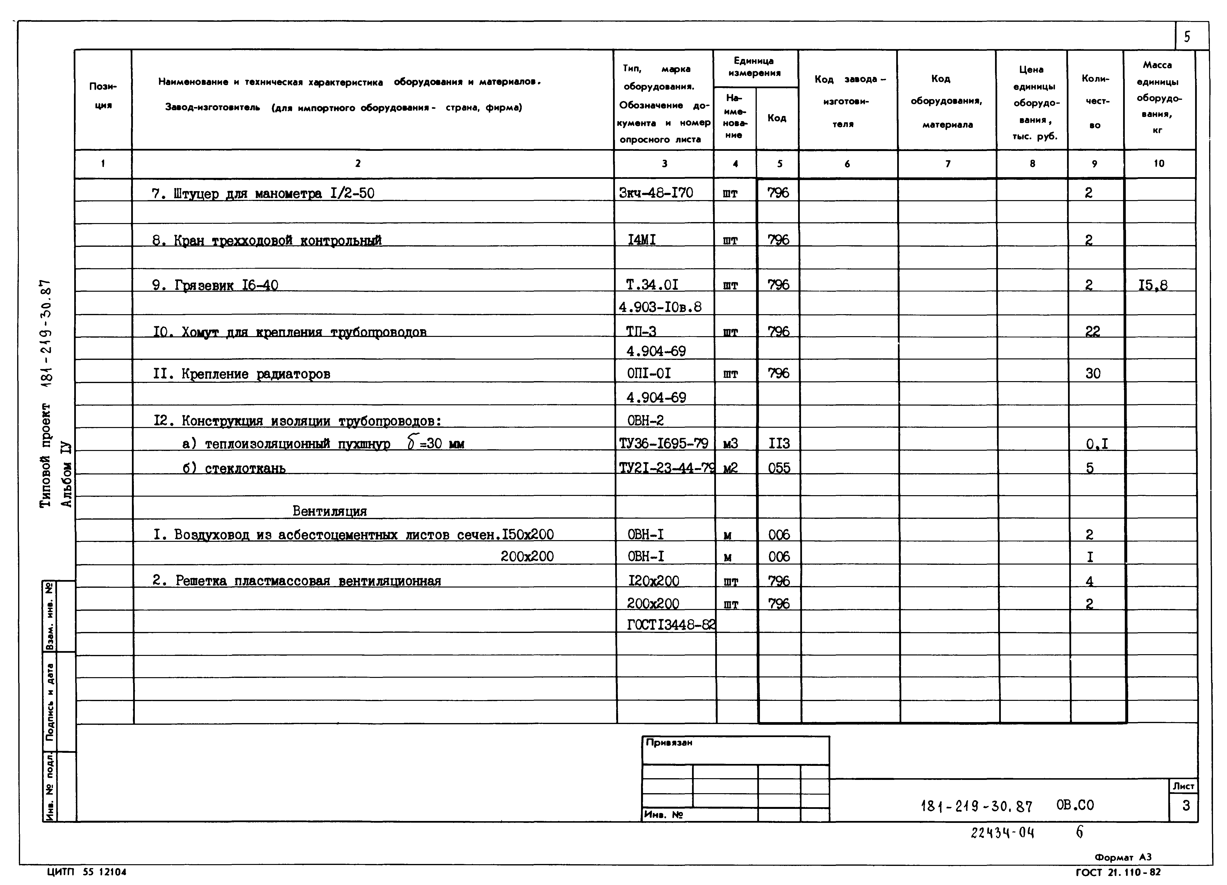 Типовой проект 181-219-30.87