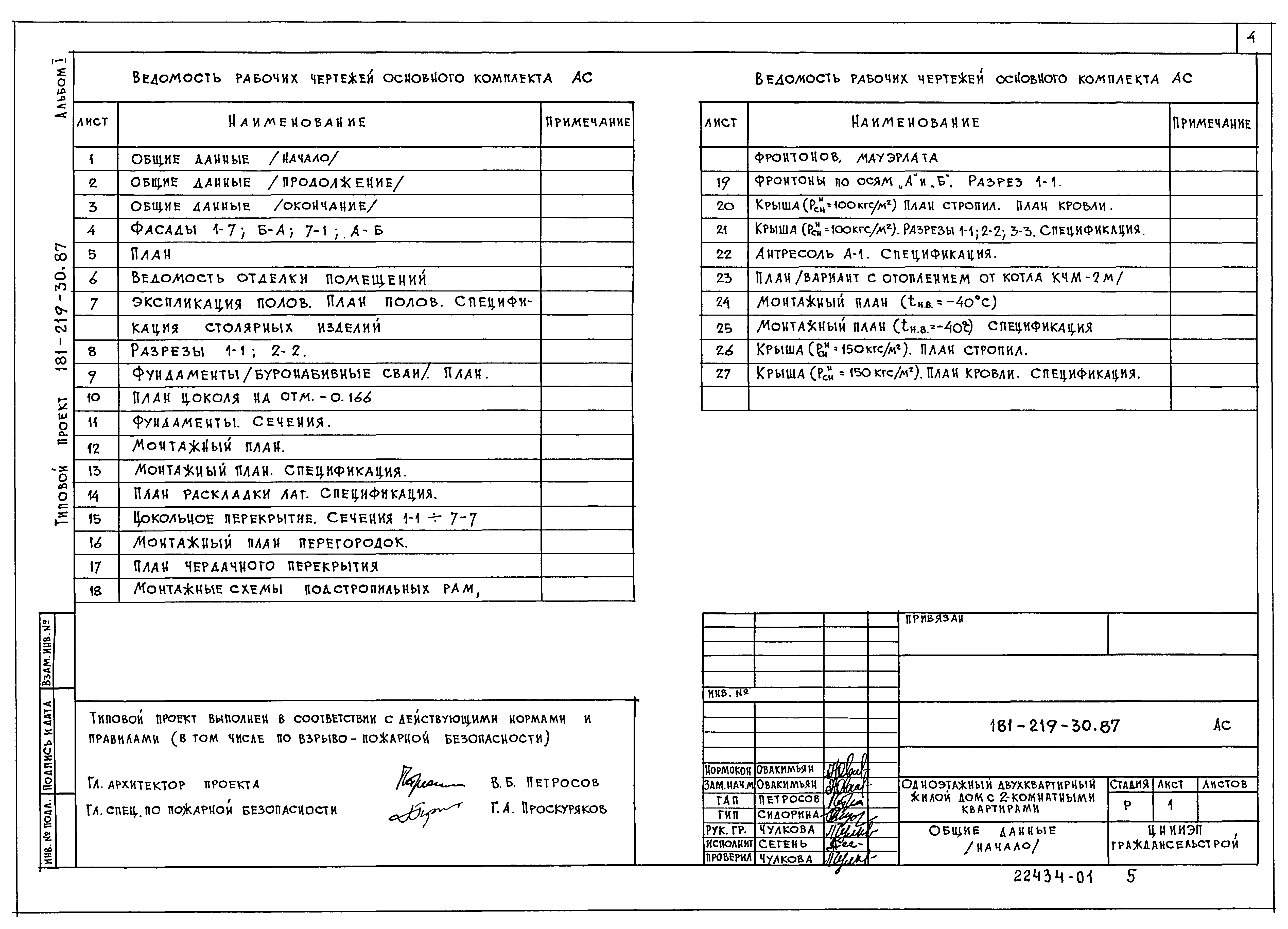 Типовой проект 181-219-30.87