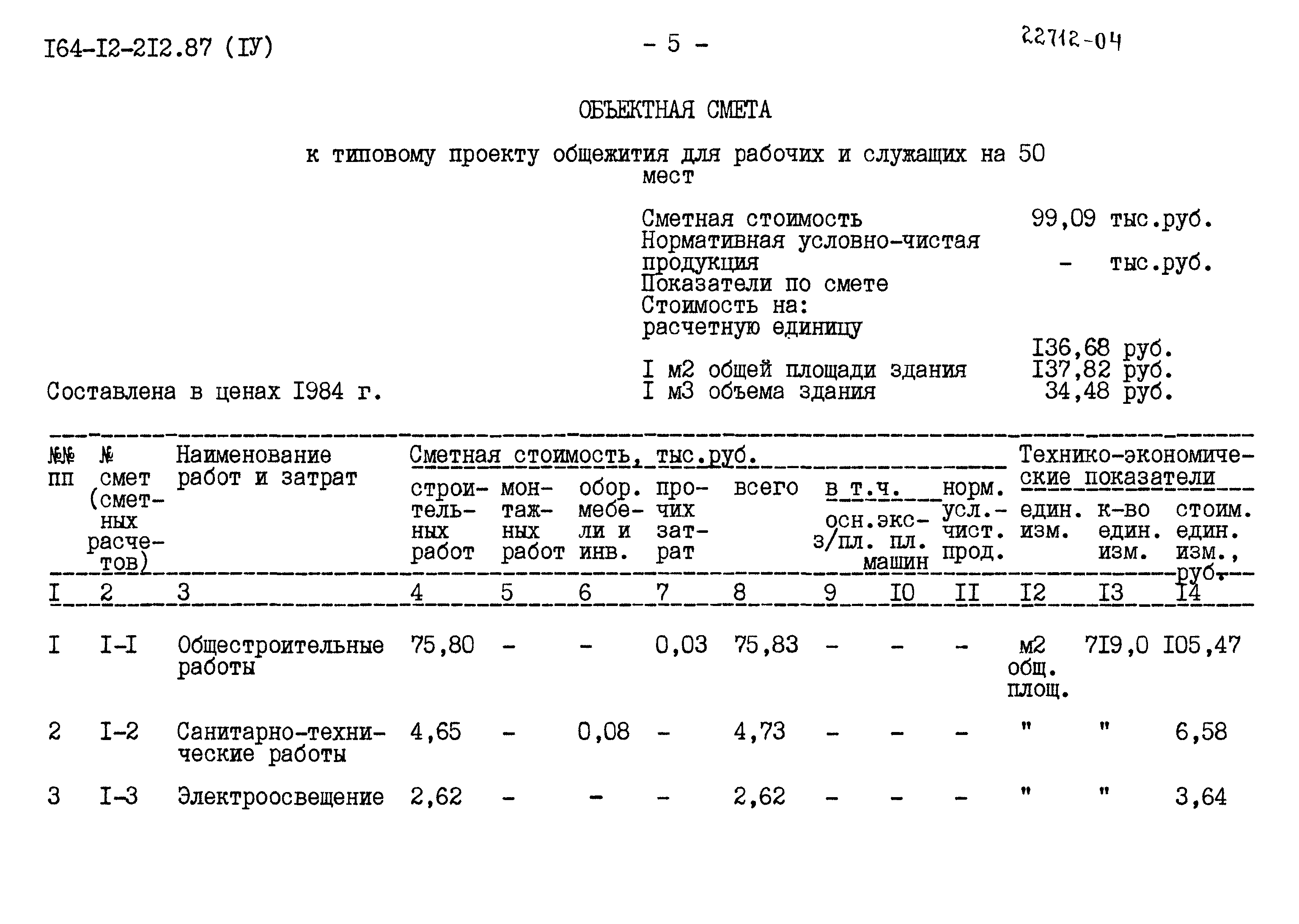 Типовой проект 164-12-212.87