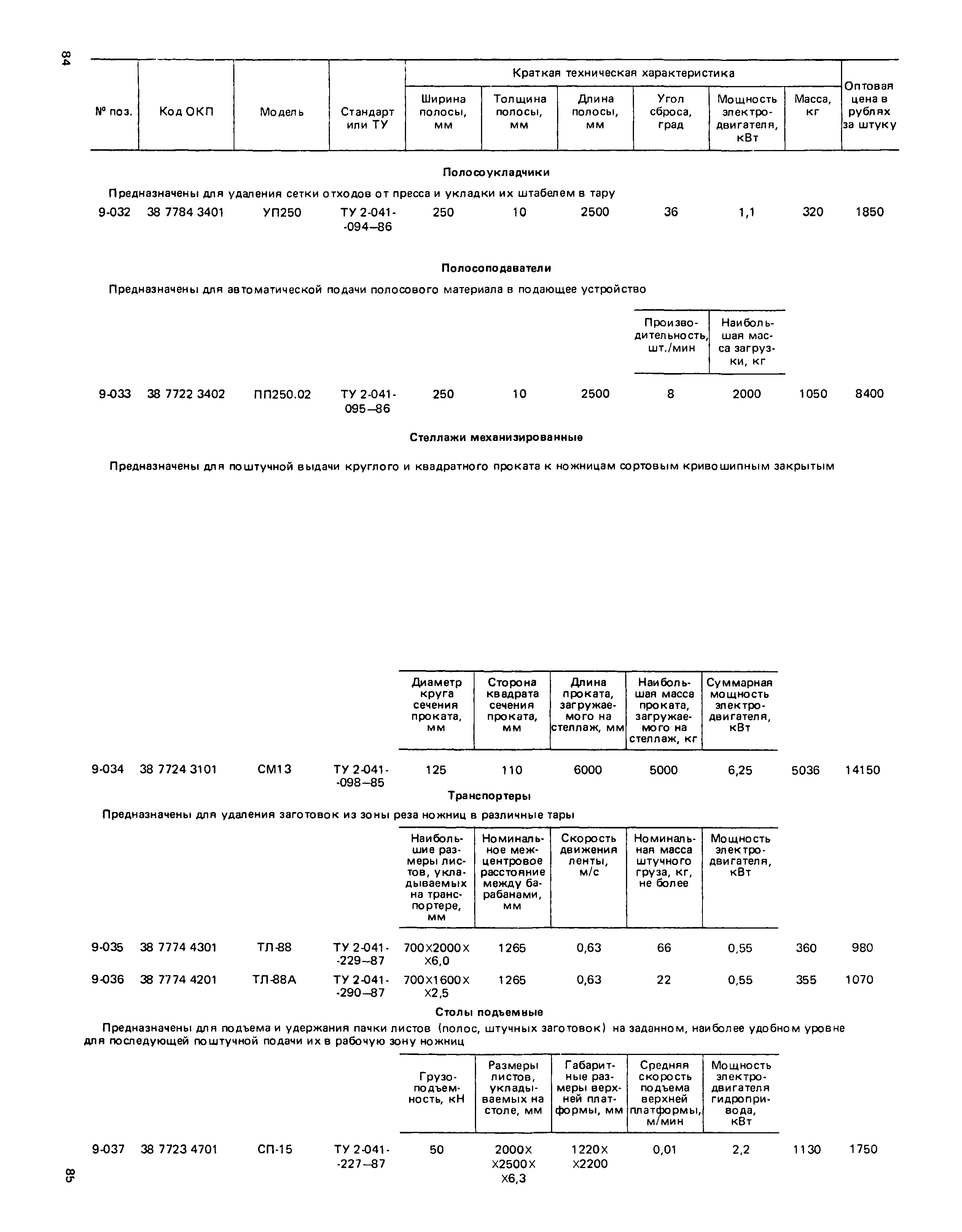 Прейскурант 18-03