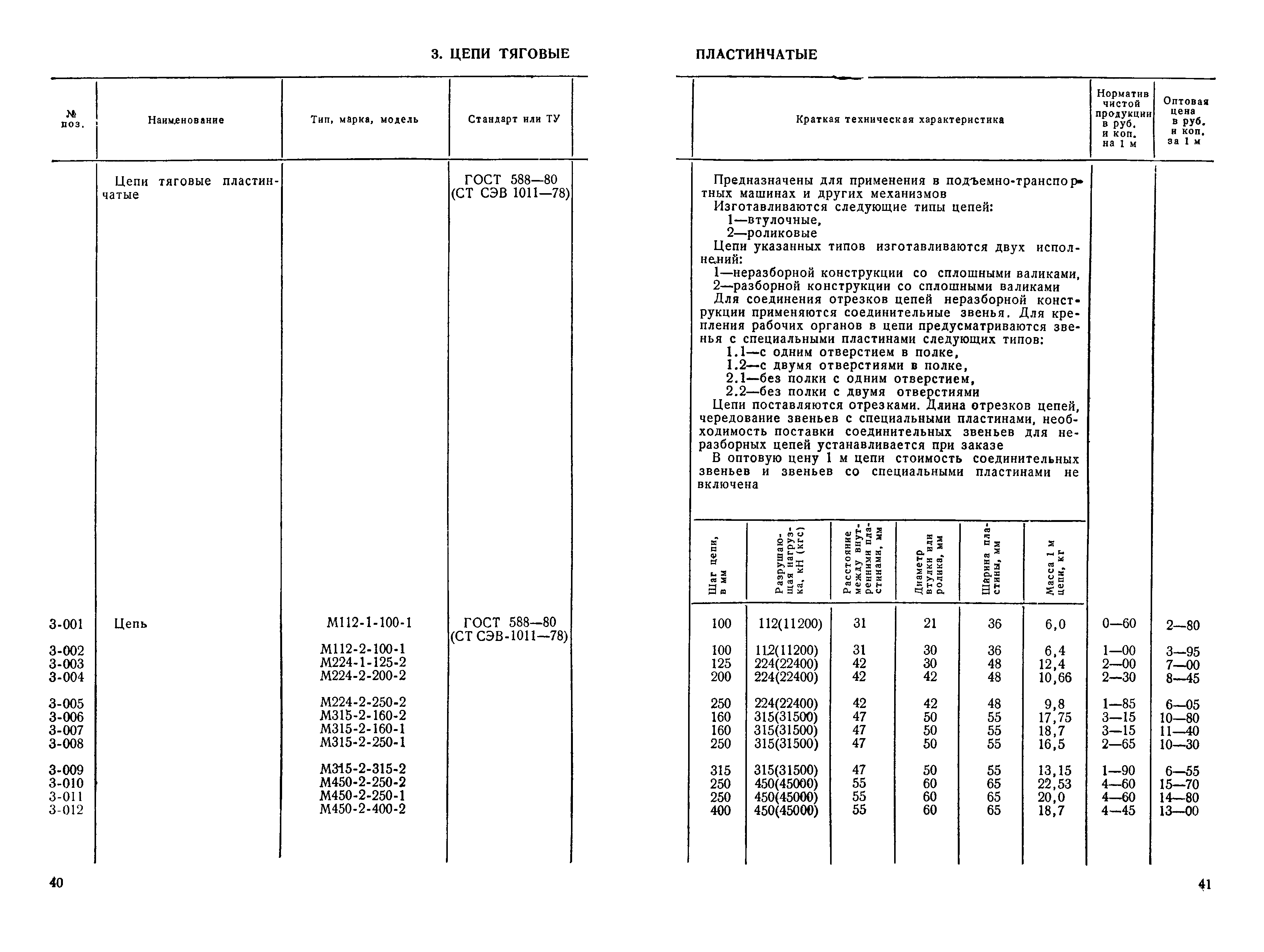 Прейскурант 19-15