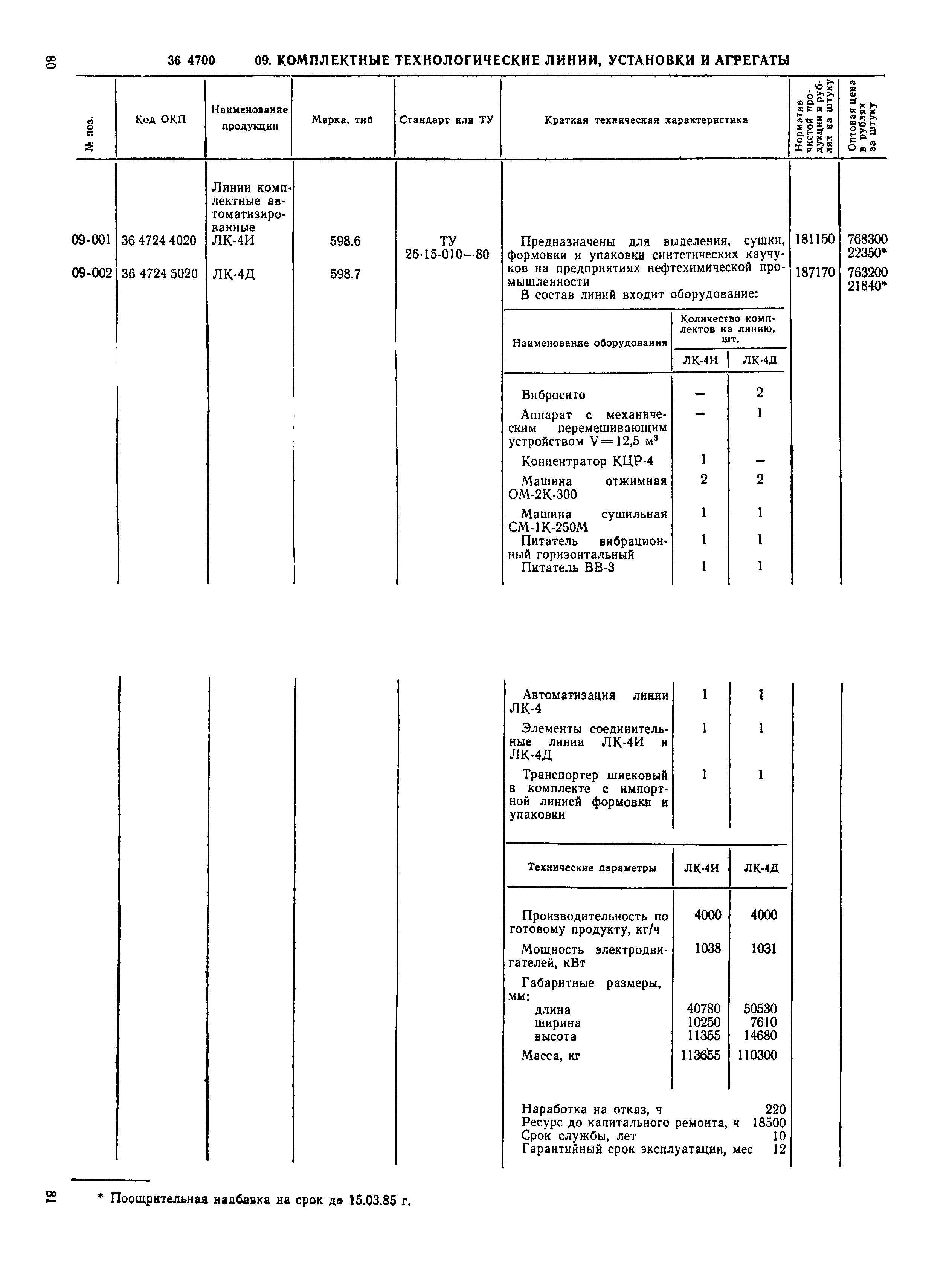 Прейскурант 23-03