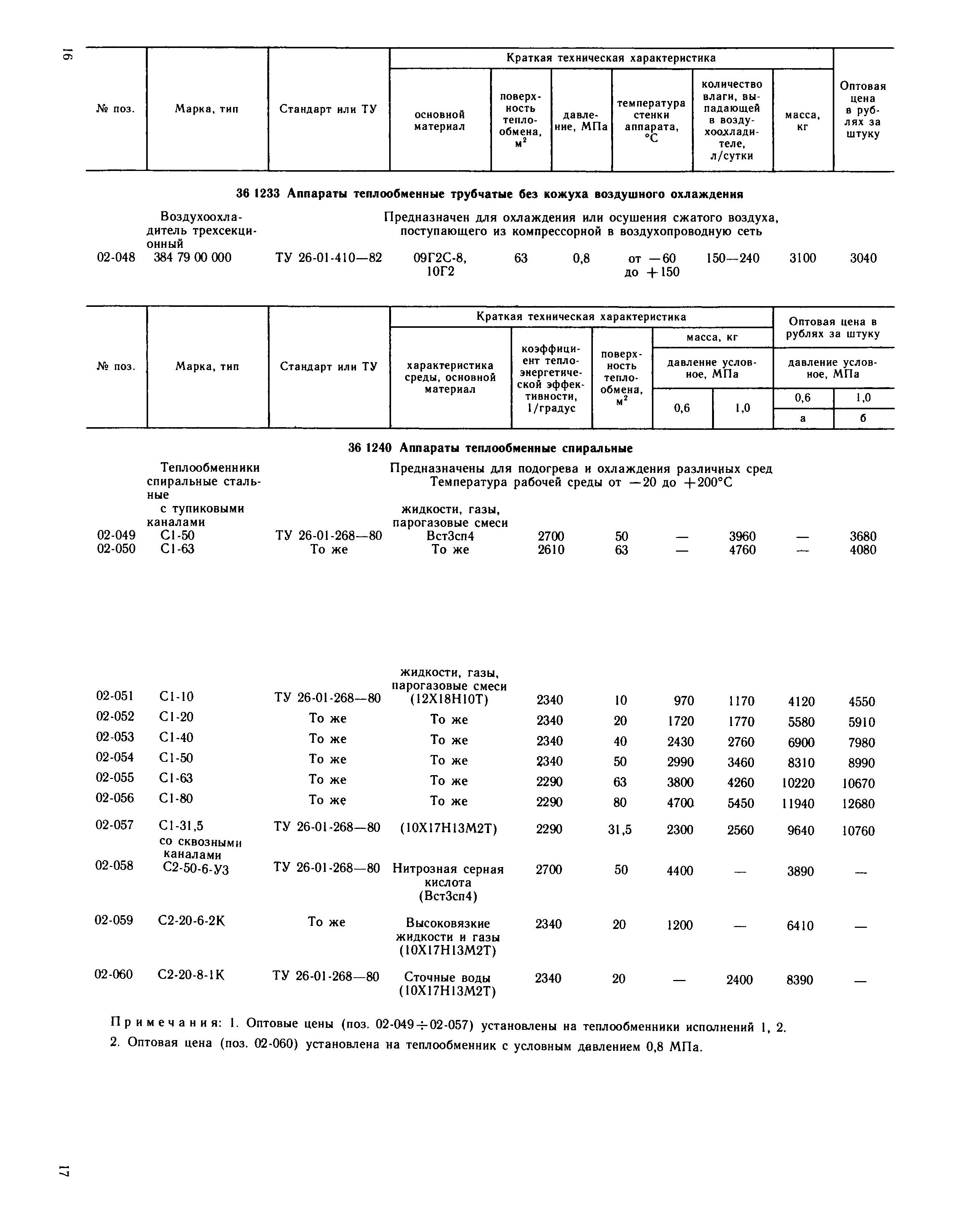 Прейскурант 23-03