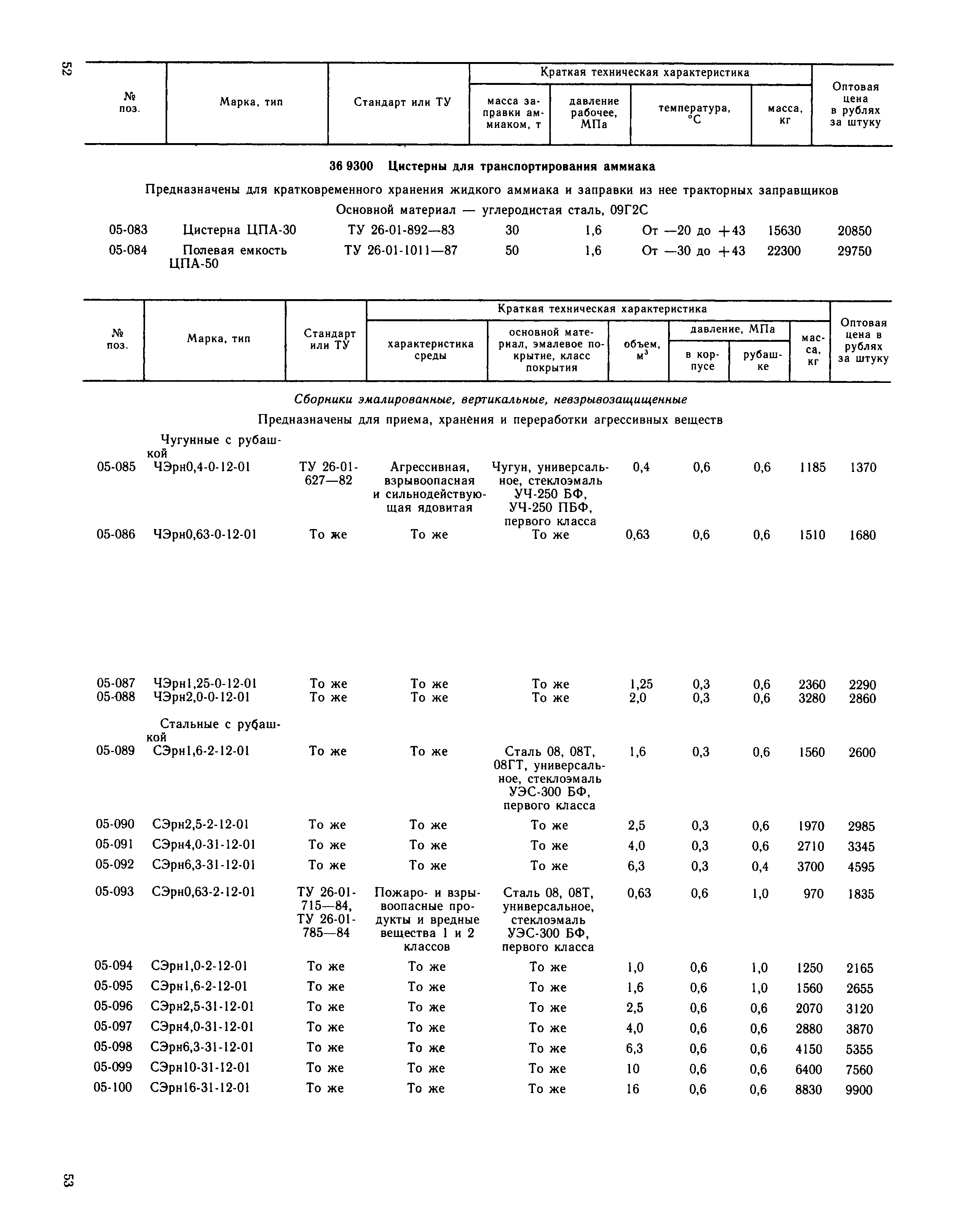 Прейскурант 23-03