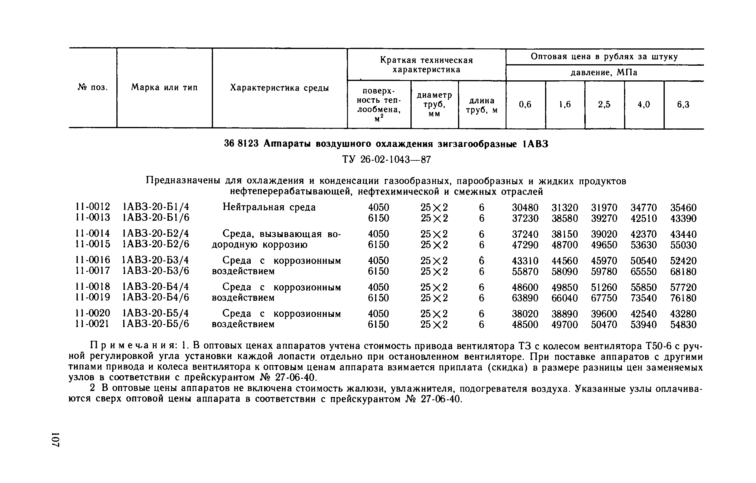 Прейскурант 23-03