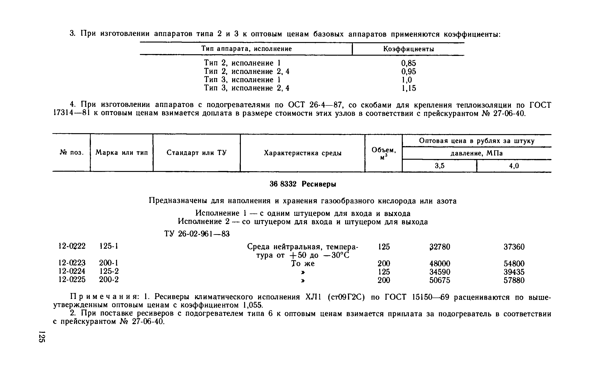 Прейскурант 23-03